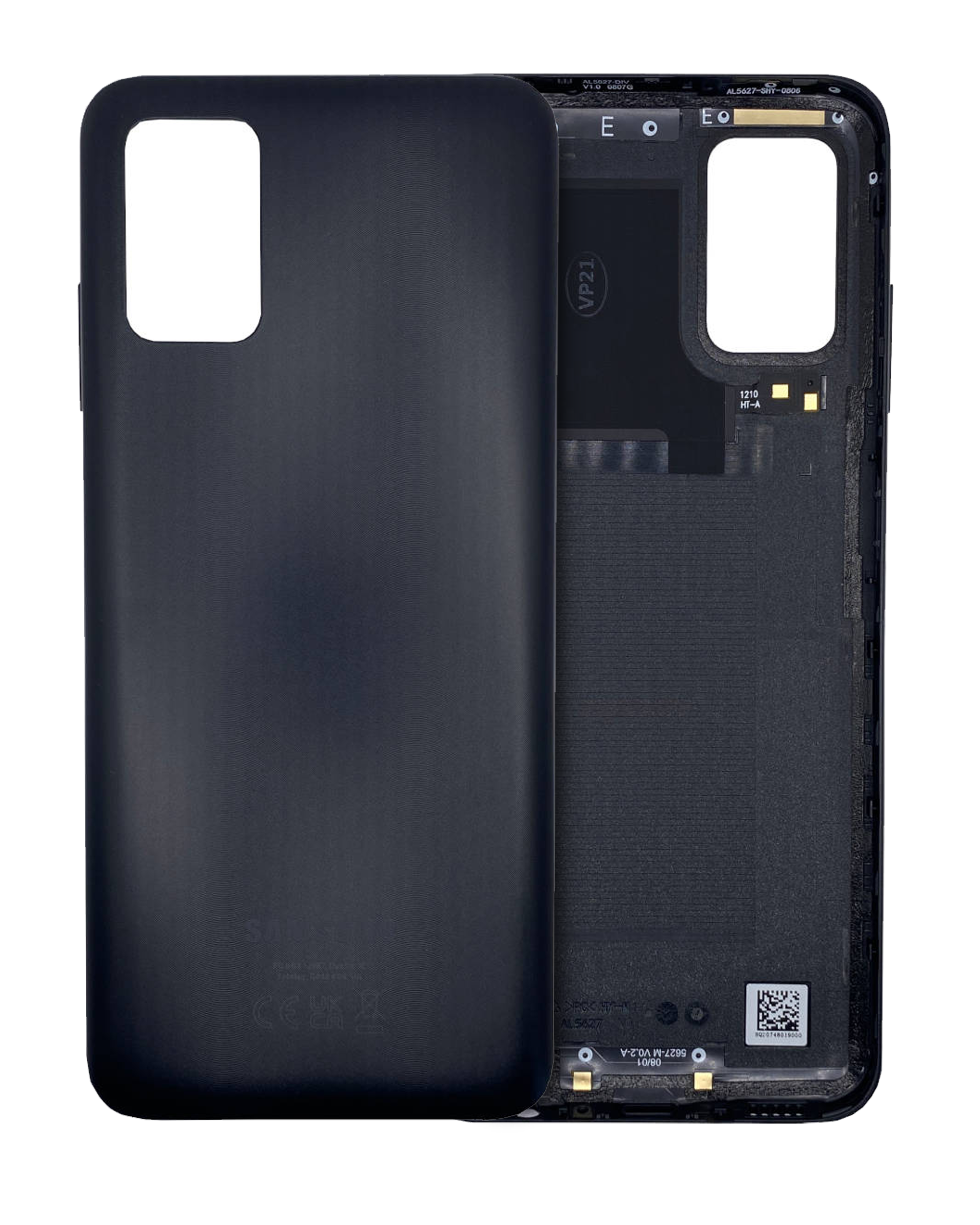 vetro cover posteriore per Samsung Galaxy A03S (A037M / 2021) (Service Pack) (Nero)