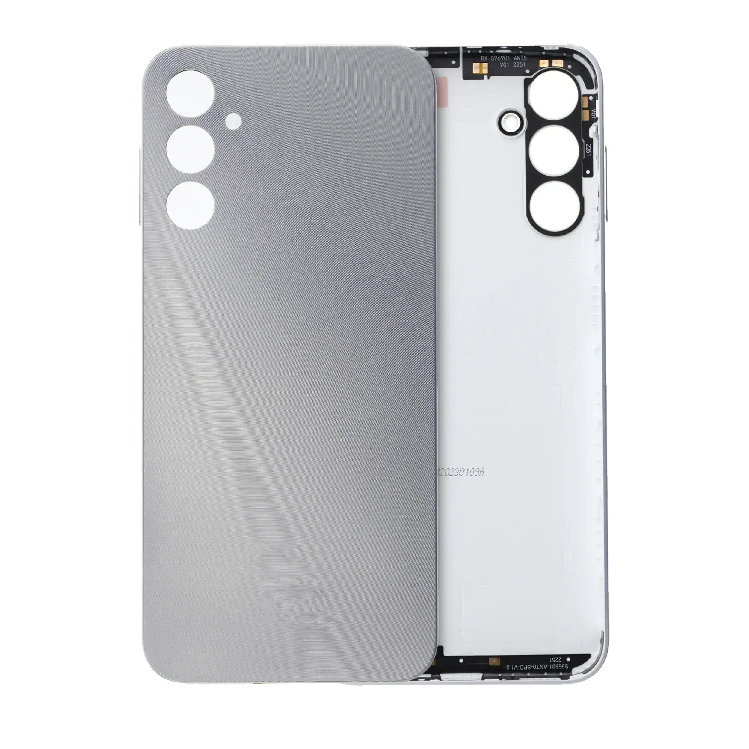 vetro cover posteriore per Samsung Galaxy A14 5G (A146 / 2023) (Service Pack) (Argento)