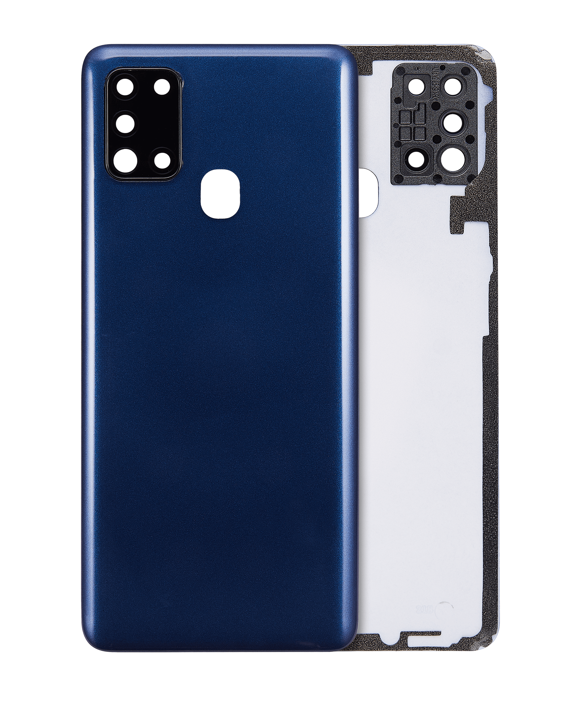 vetro cover posteriore con Vetro fotocamera per Samsung Galaxy A21s (A217 / 2020) (Service Pack) (Blu)