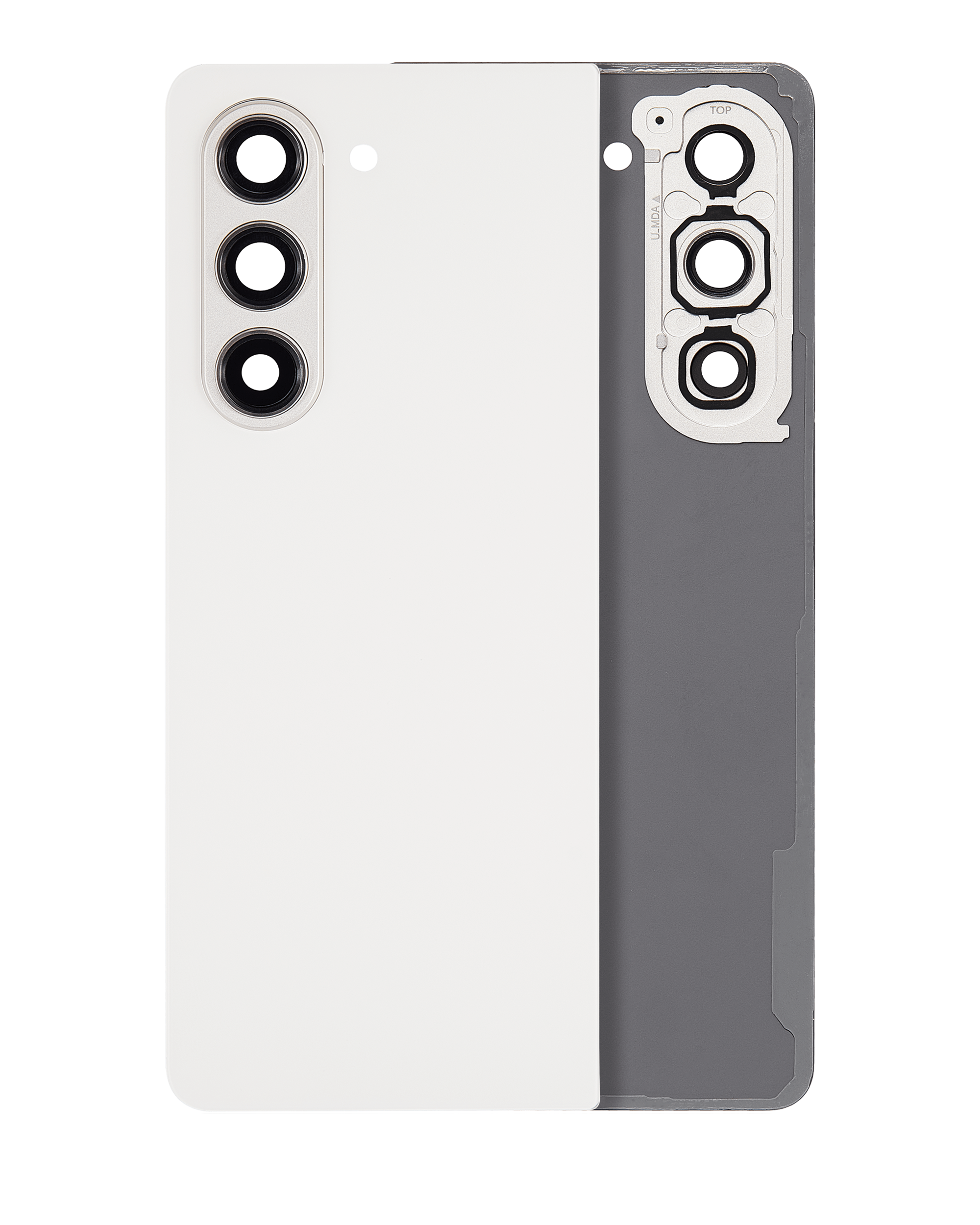 vetro cover posteriore con Vetro fotocamera per Samsung Galaxy Z Fold 5 (Service Pack) (Cream)