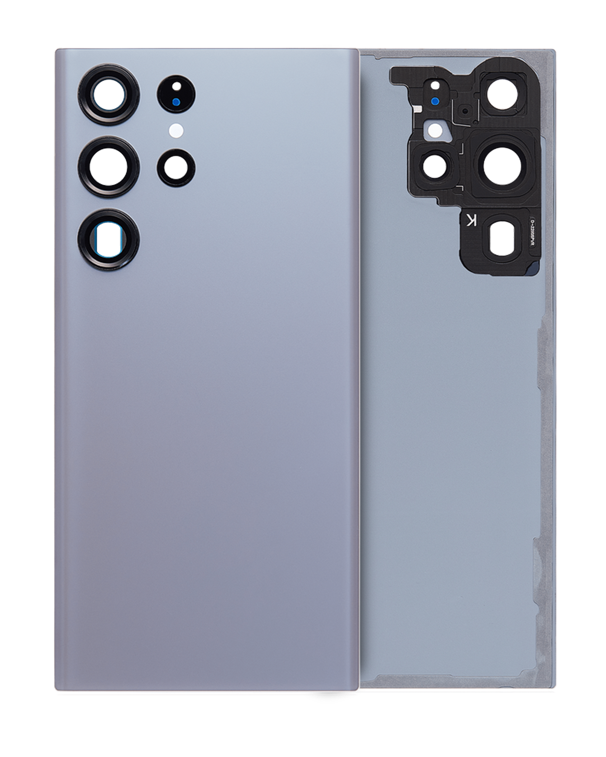 vetro cover posteriore con Vetro fotocamera per Samsung Galaxy S23 Ultra (Service Pack) (Grafite)
