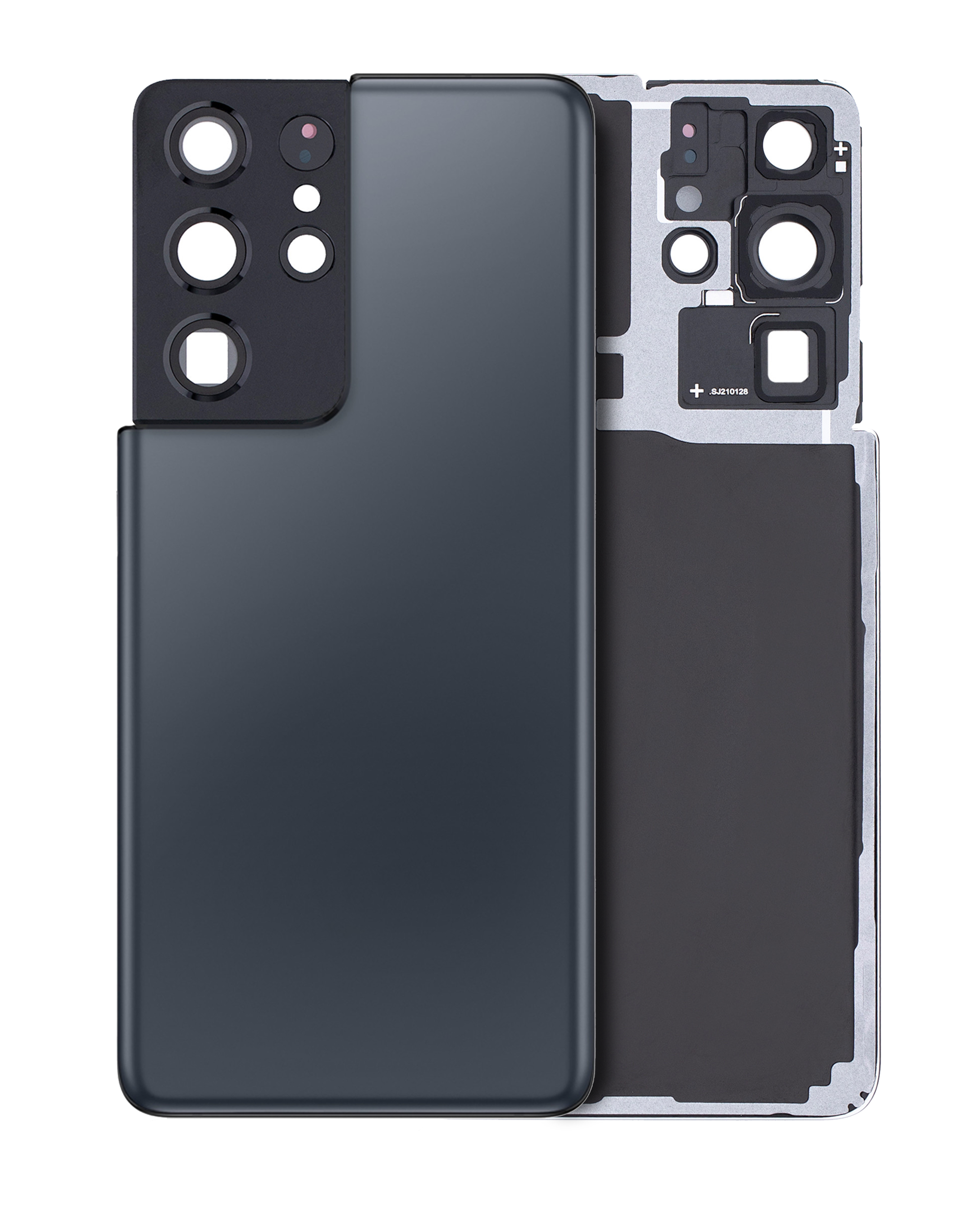 vetro cover posteriore con Vetro fotocamera per Samsung Galaxy S21 Ultra (Service Pack) (Phantom Navy)