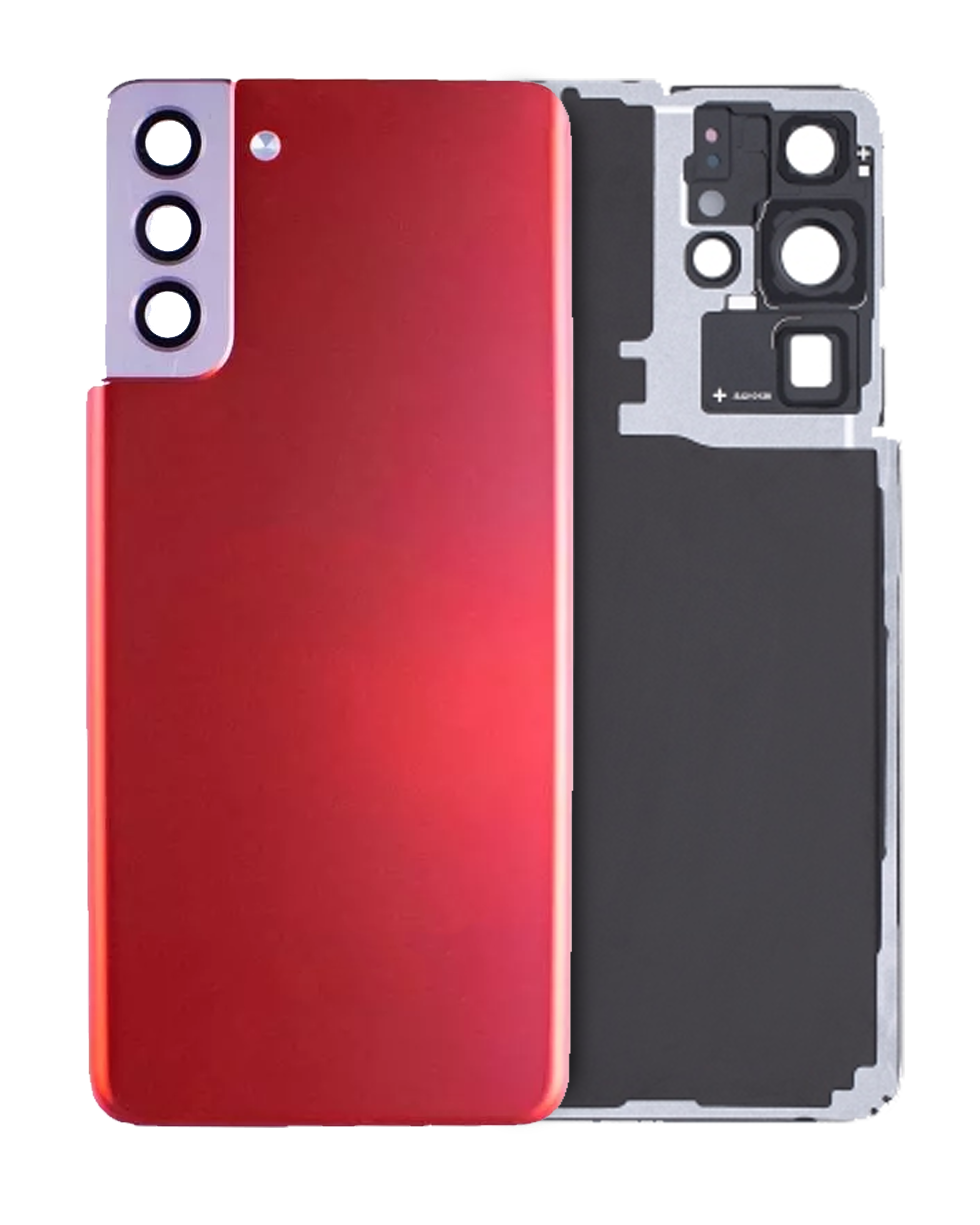 vetro cover posteriore con Vetro fotocamera per Samsung Galaxy S21 Plus (Service Pack) (Phantom Rosso)
