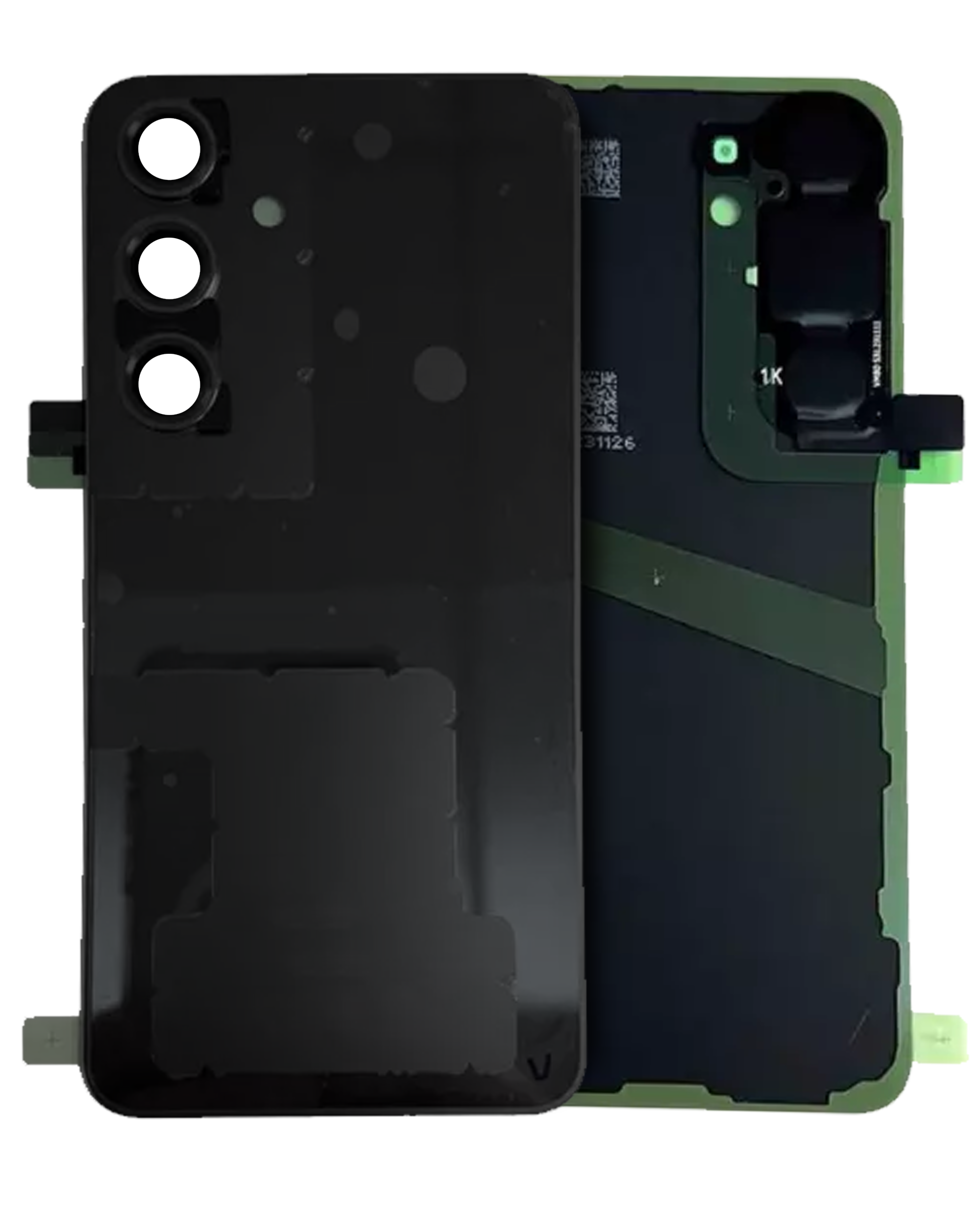 vetro cover posteriore con Vetro fotocamera per Samsung Galaxy S24 (Service Pack) (Onyx Nero)