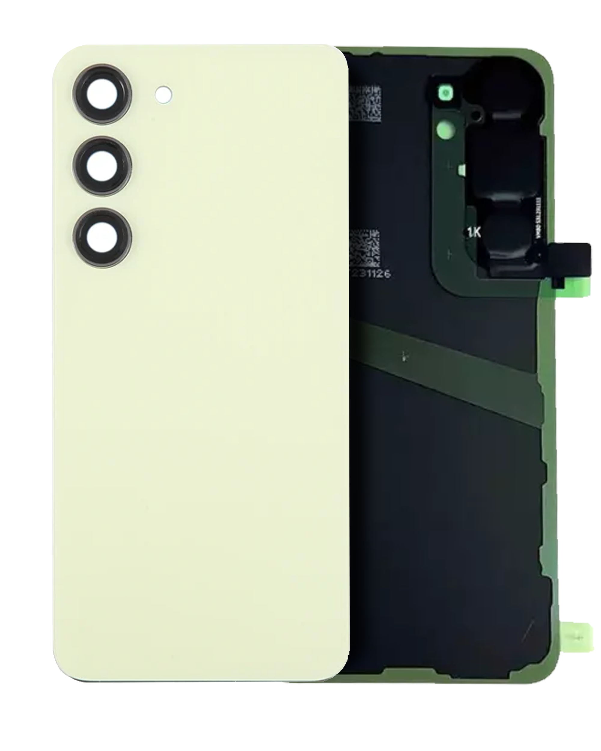 vetro cover posteriore con Vetro fotocamera per Samsung Galaxy S24 (Service Pack) (Amber Giallo)