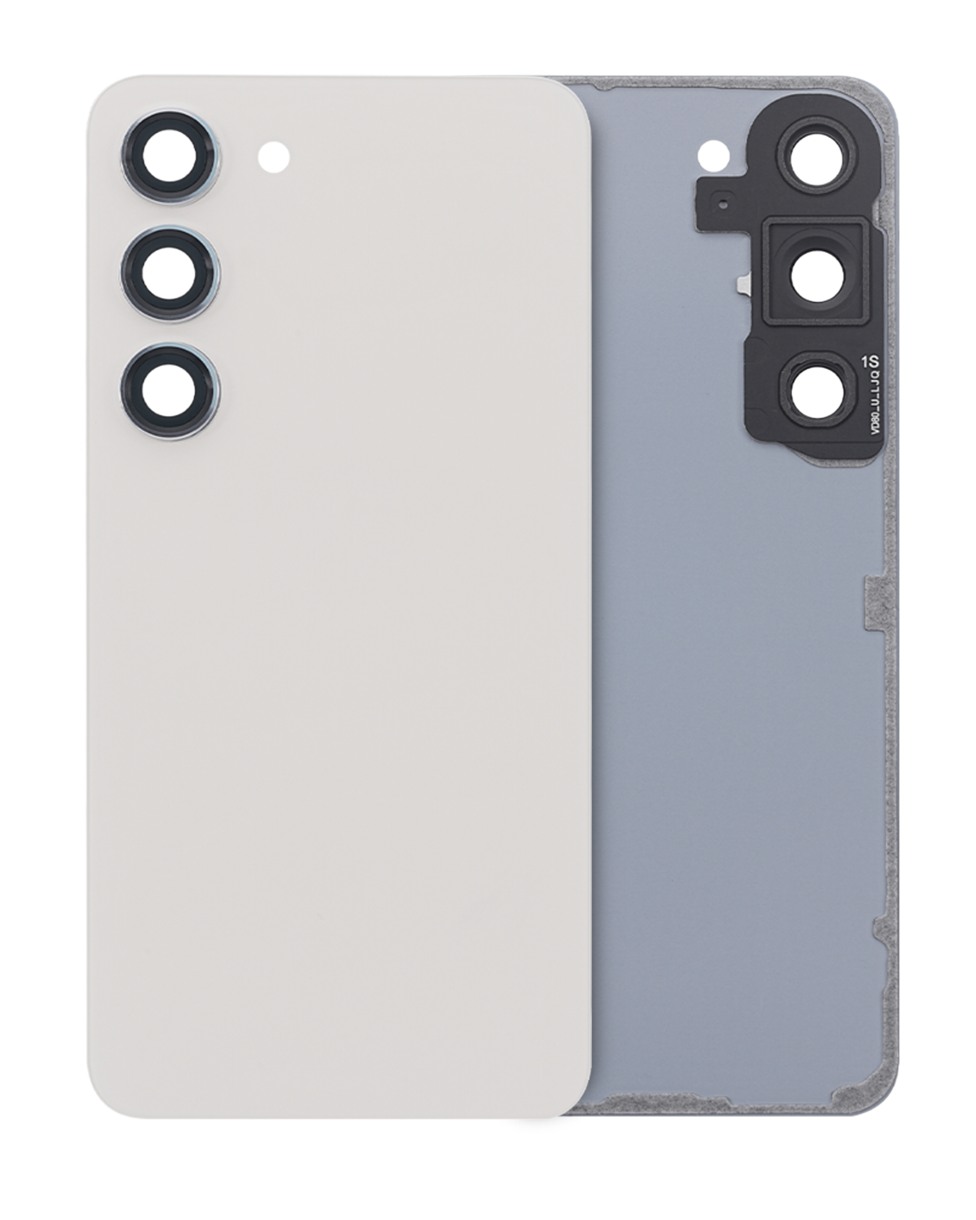 vetro cover posteriore con Vetro fotocamera per Samsung Galaxy S23 (Service Pack) (Cream)
