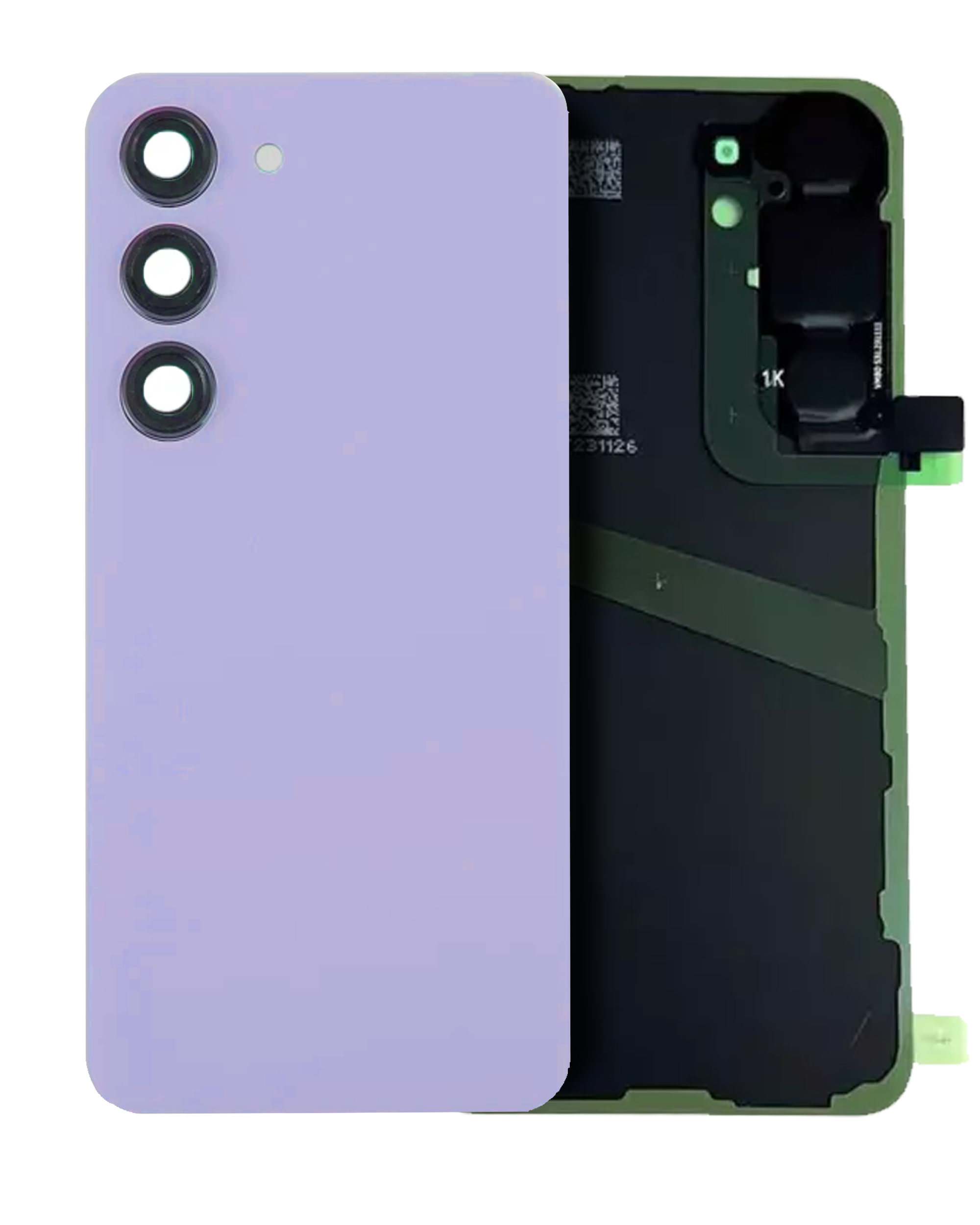 vetro cover posteriore con Vetro fotocamera per Samsung Galaxy S24 (Service Pack) (Cobalt Violet)