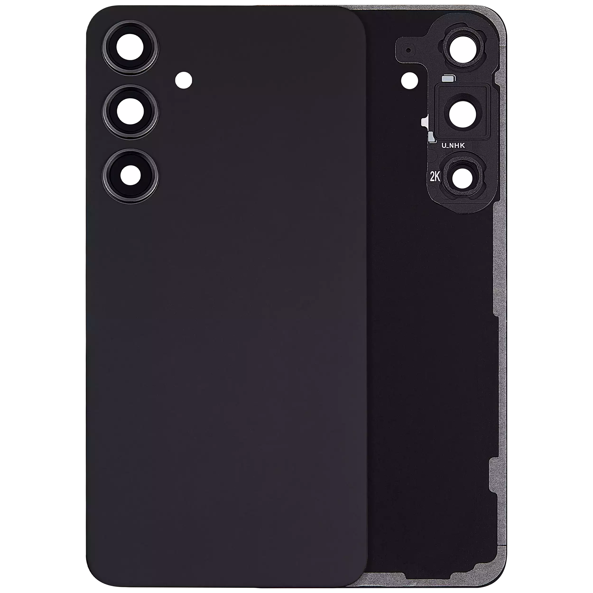 vetro cover posteriore con Vetro fotocamera per Samsung Galaxy S24 Plus 5G (No Logo) (Onyx Nero)