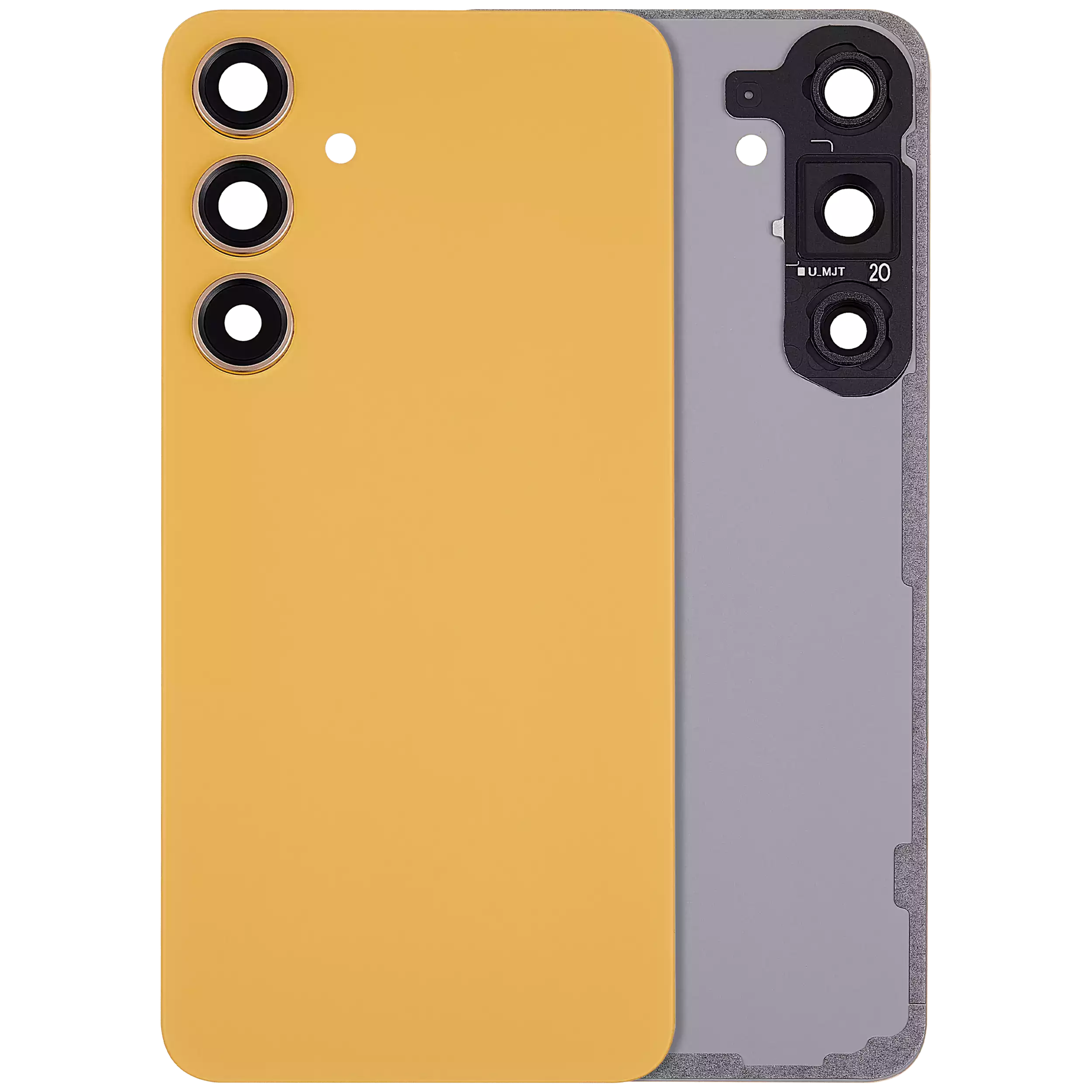 vetro cover posteriore con Vetro fotocamera per Samsung Galaxy S24 Plus 5G (No Logo) (Sandstone Arancione)