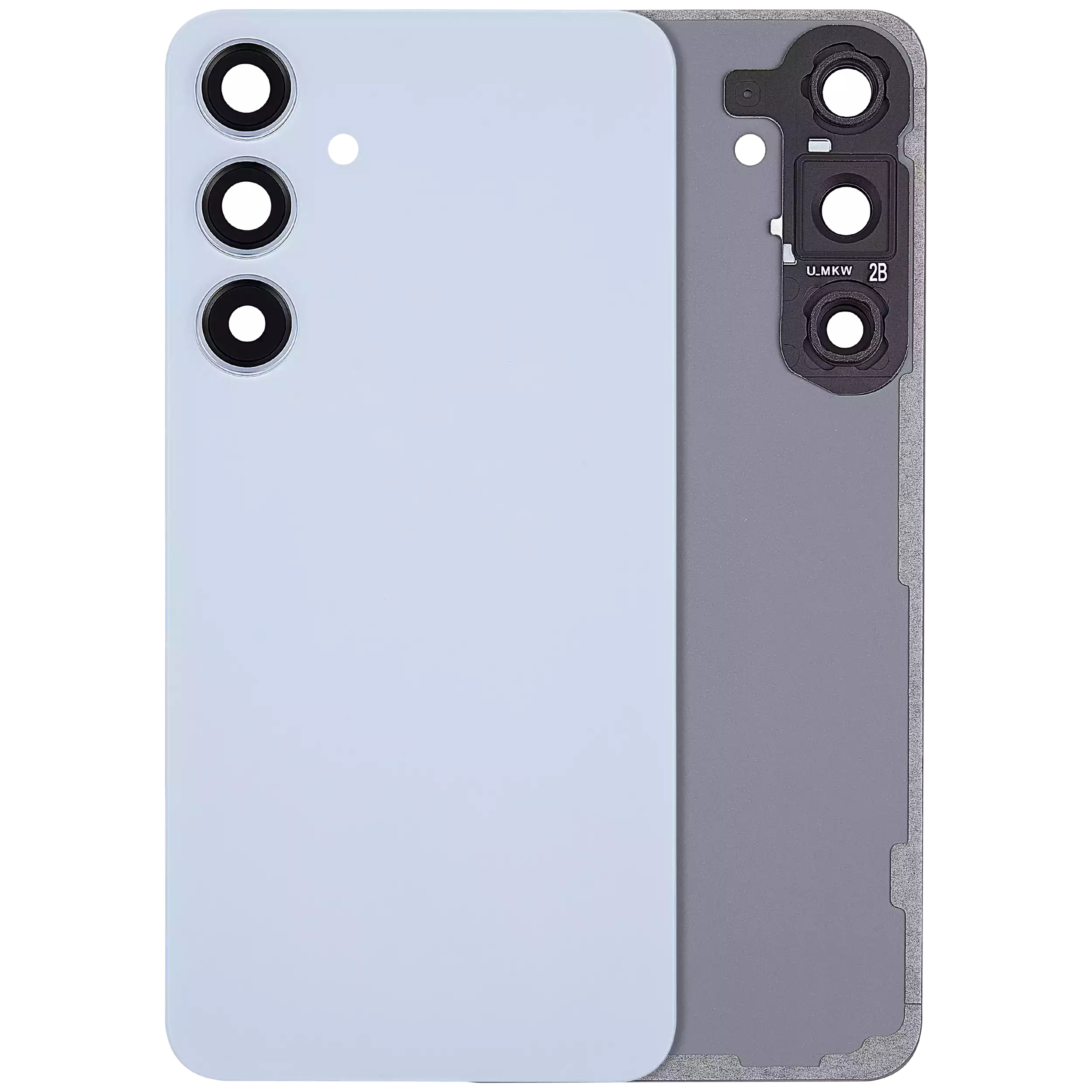 vetro cover posteriore con Vetro fotocamera per Samsung Galaxy S24 Plus 5G (No Logo) (Sapphire Blu)