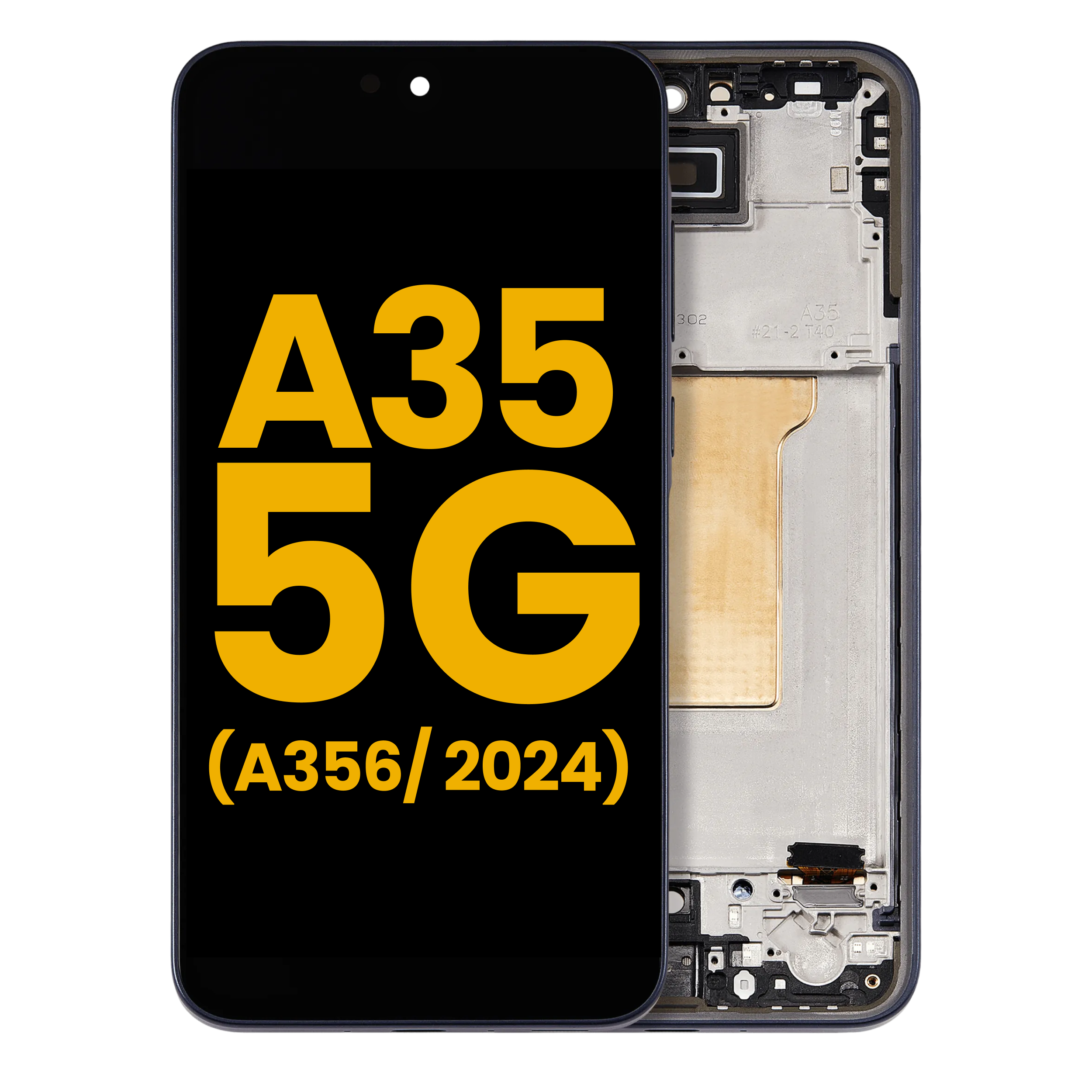Display OLED completo con Frame per Samsung Galaxy A35 5G (A356 / 2024) (Refurbished) (Navy)