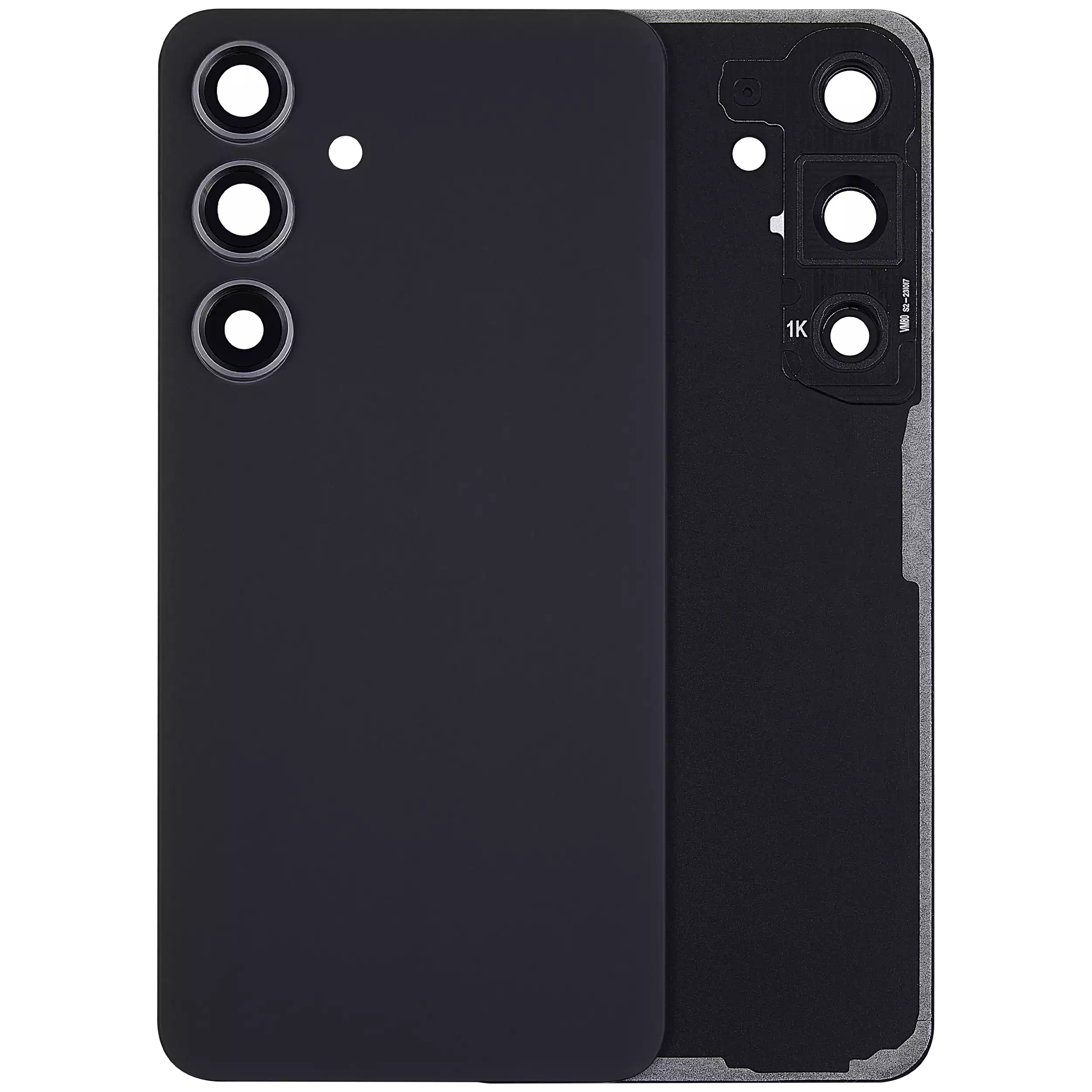vetro cover posteriore con Vetro fotocamera per Samsung Galaxy S24 5G (No Logo) (Onyx Nero)