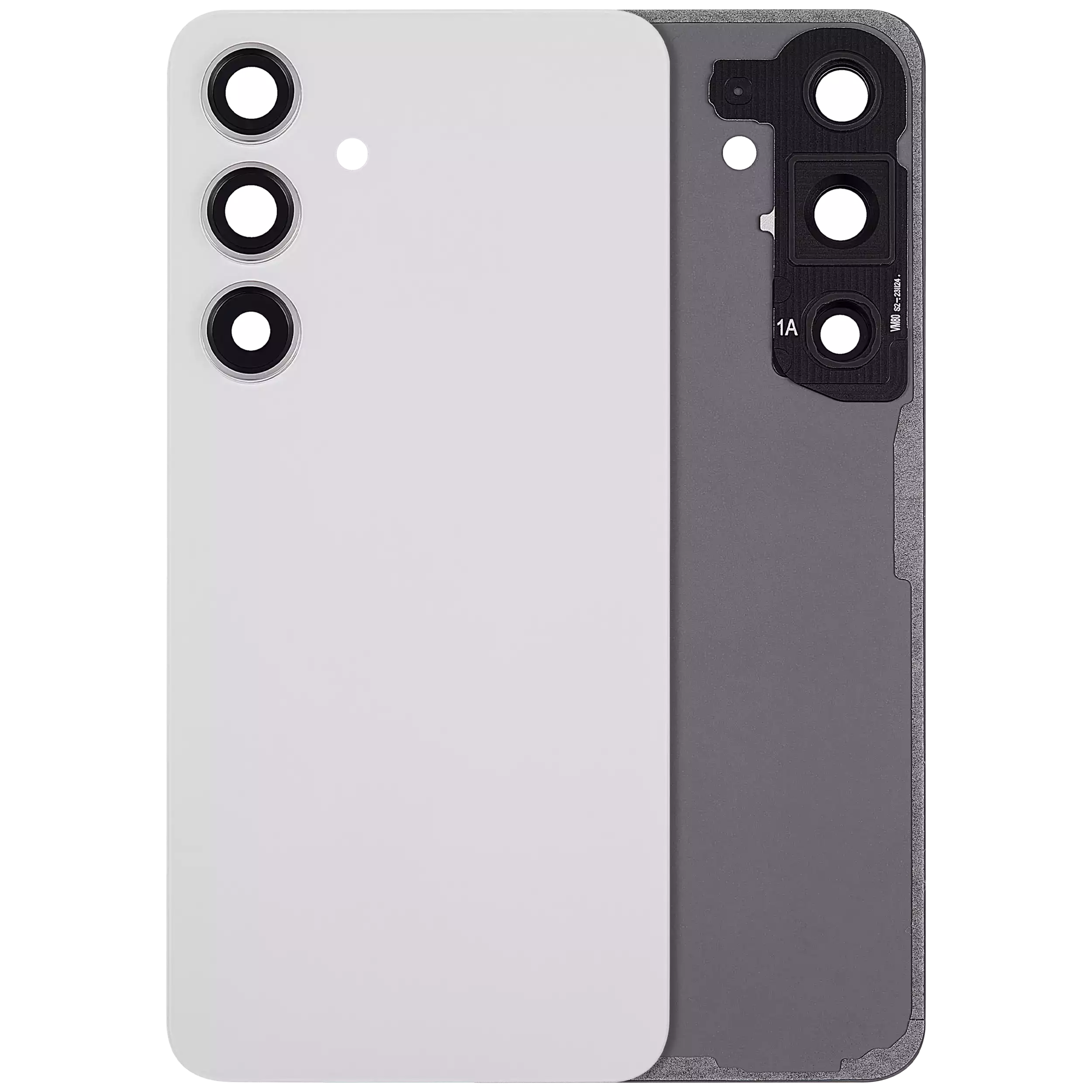 vetro cover posteriore con Vetro fotocamera per Samsung Galaxy S24 5G (No Logo) (Marble Grigio)