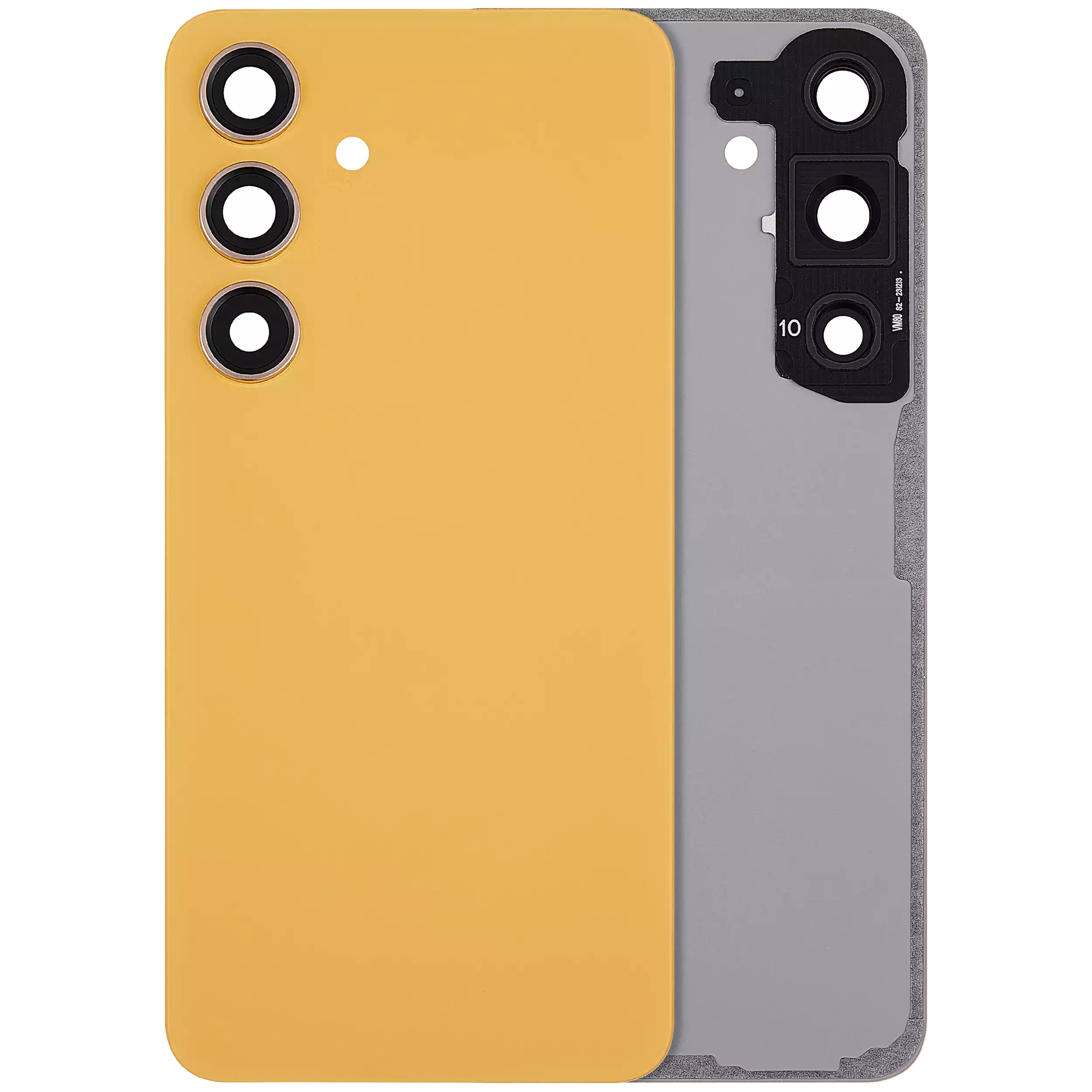 vetro cover posteriore con Vetro fotocamera per Samsung Galaxy S24 5G (No Logo) (Sandstone Arancione)