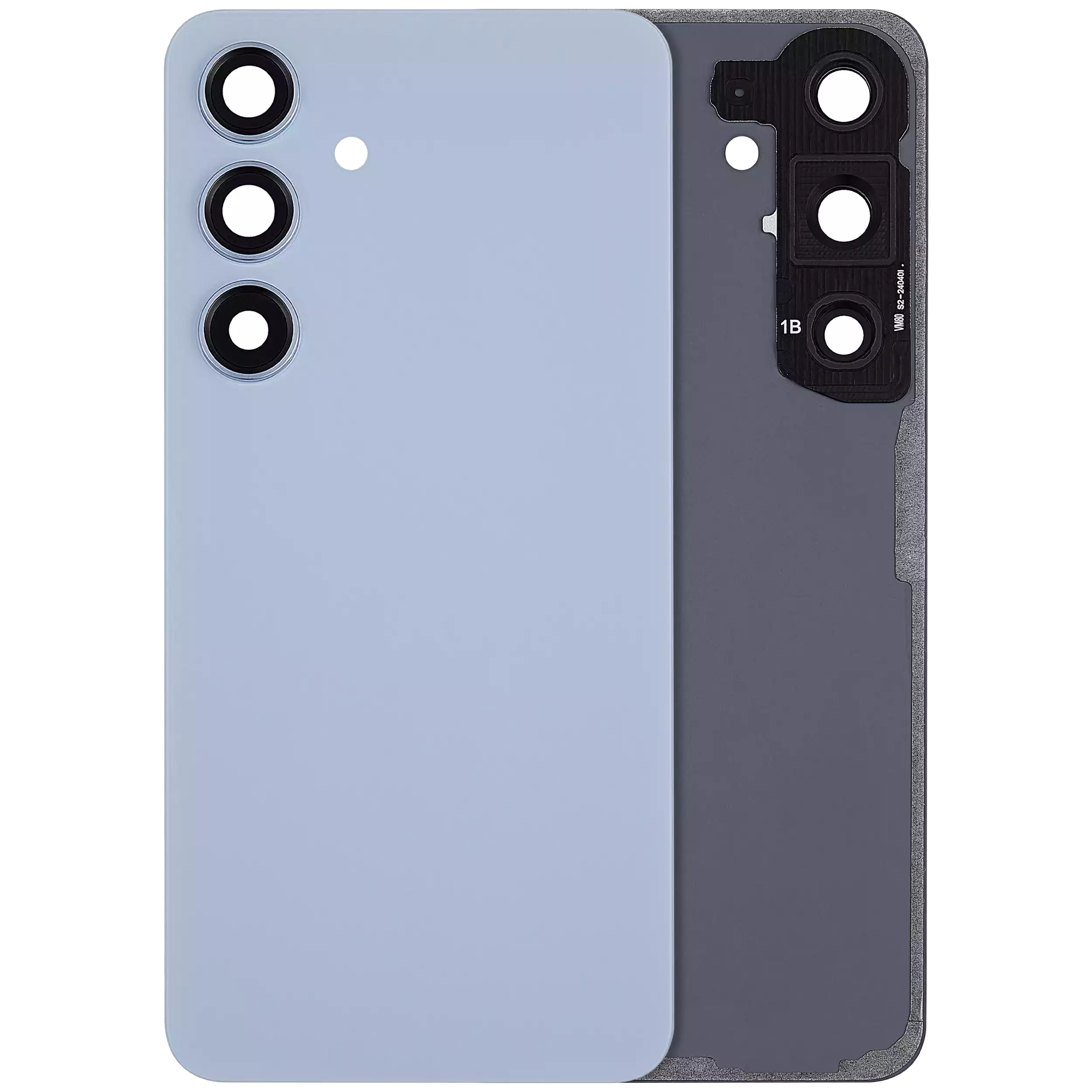 vetro cover posteriore con Vetro fotocamera per Samsung Galaxy S24 5G (No Logo) (Sapphire Blu)