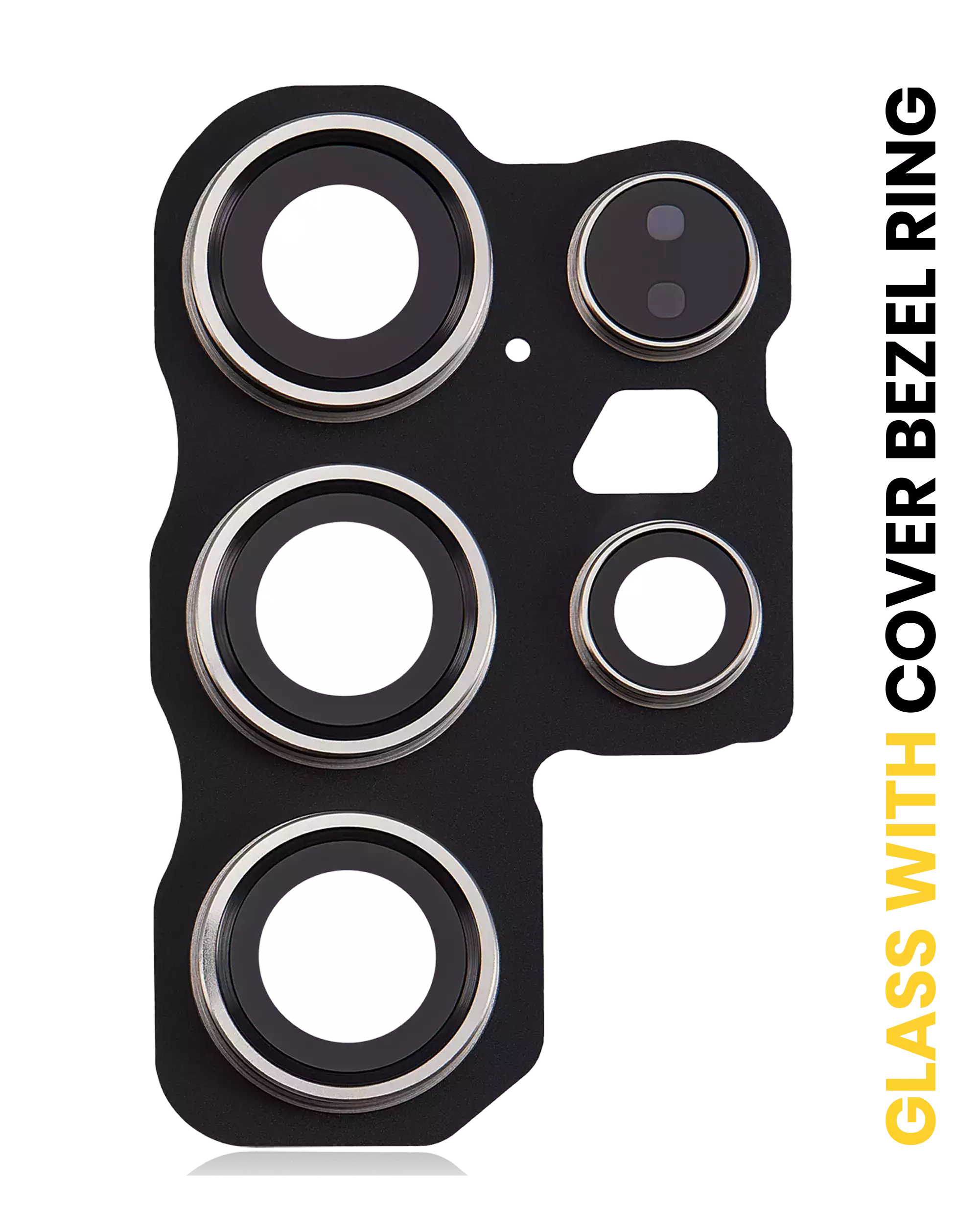 Lente fotocamera posteriore con Cover Cornice Ring per Samsung Galaxy S24 Ultra 5G (Titanio Grigio)