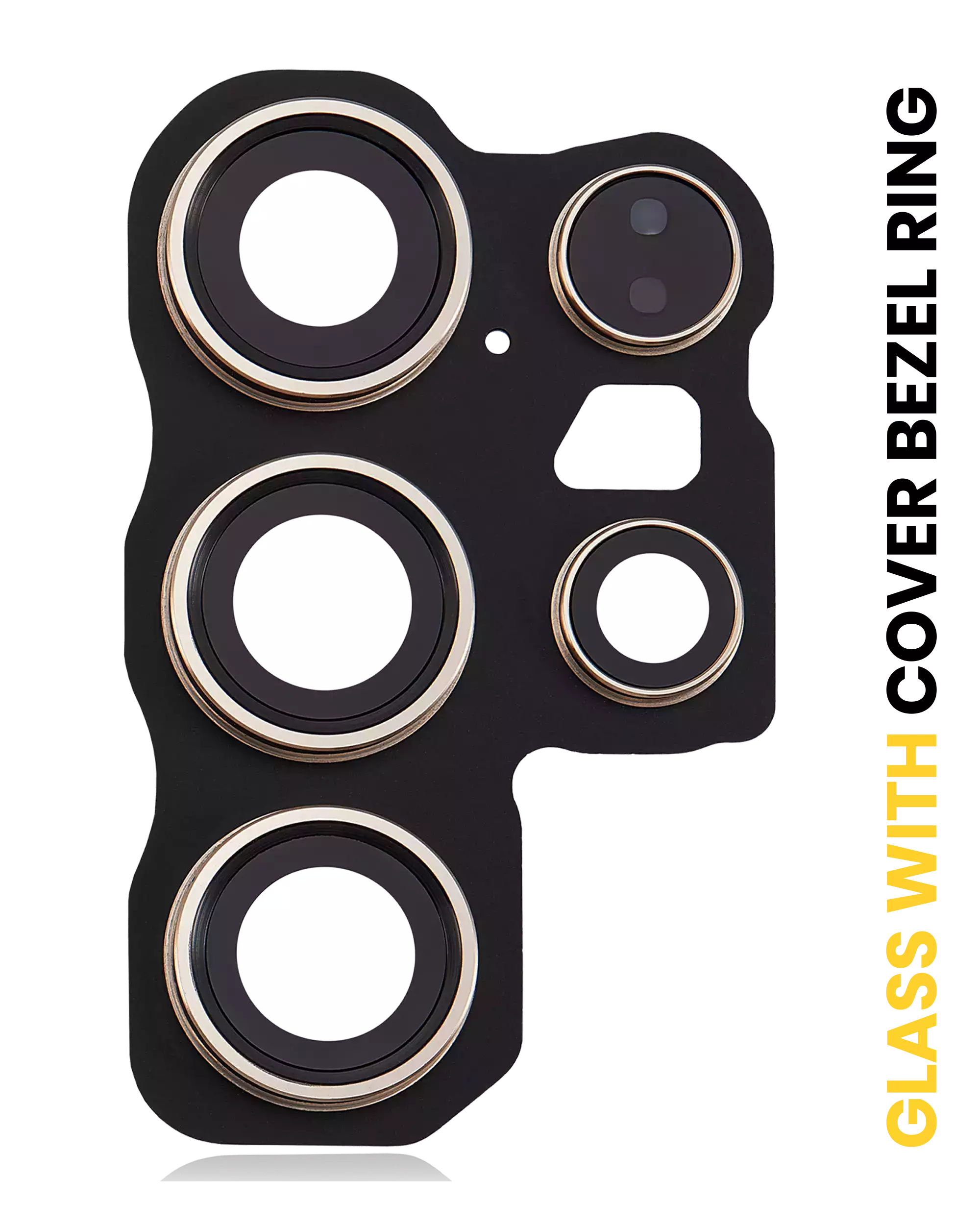Lente fotocamera posteriore con Cover Cornice Ring per Samsung Galaxy S24 Ultra 5G (Titanio Giallo)