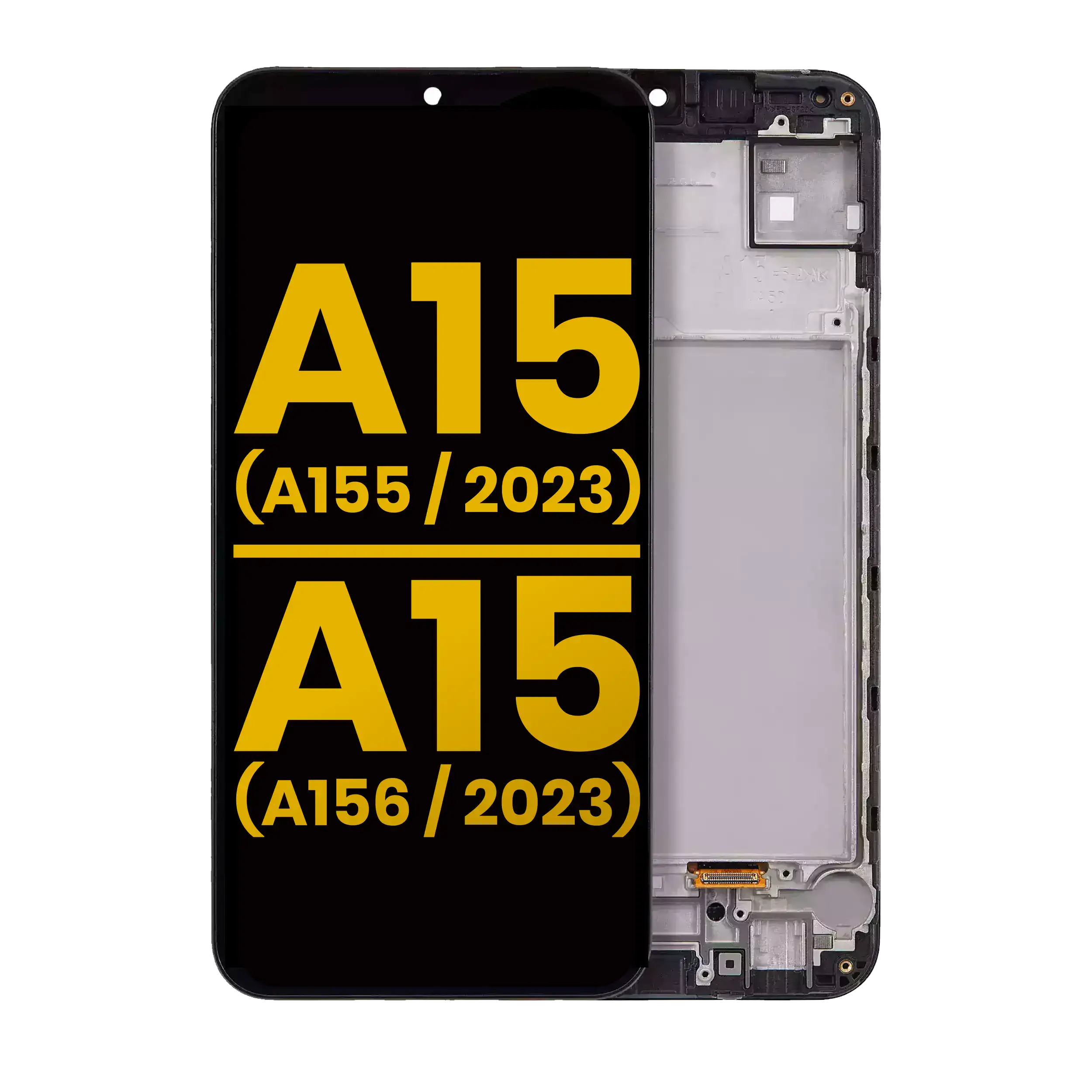 Display OLED completo con Frame per Samsung Galaxy A15 4G (A155 / 2023) / A15 5G (A156 / 2023) (Refurbished) (tutti i colori)