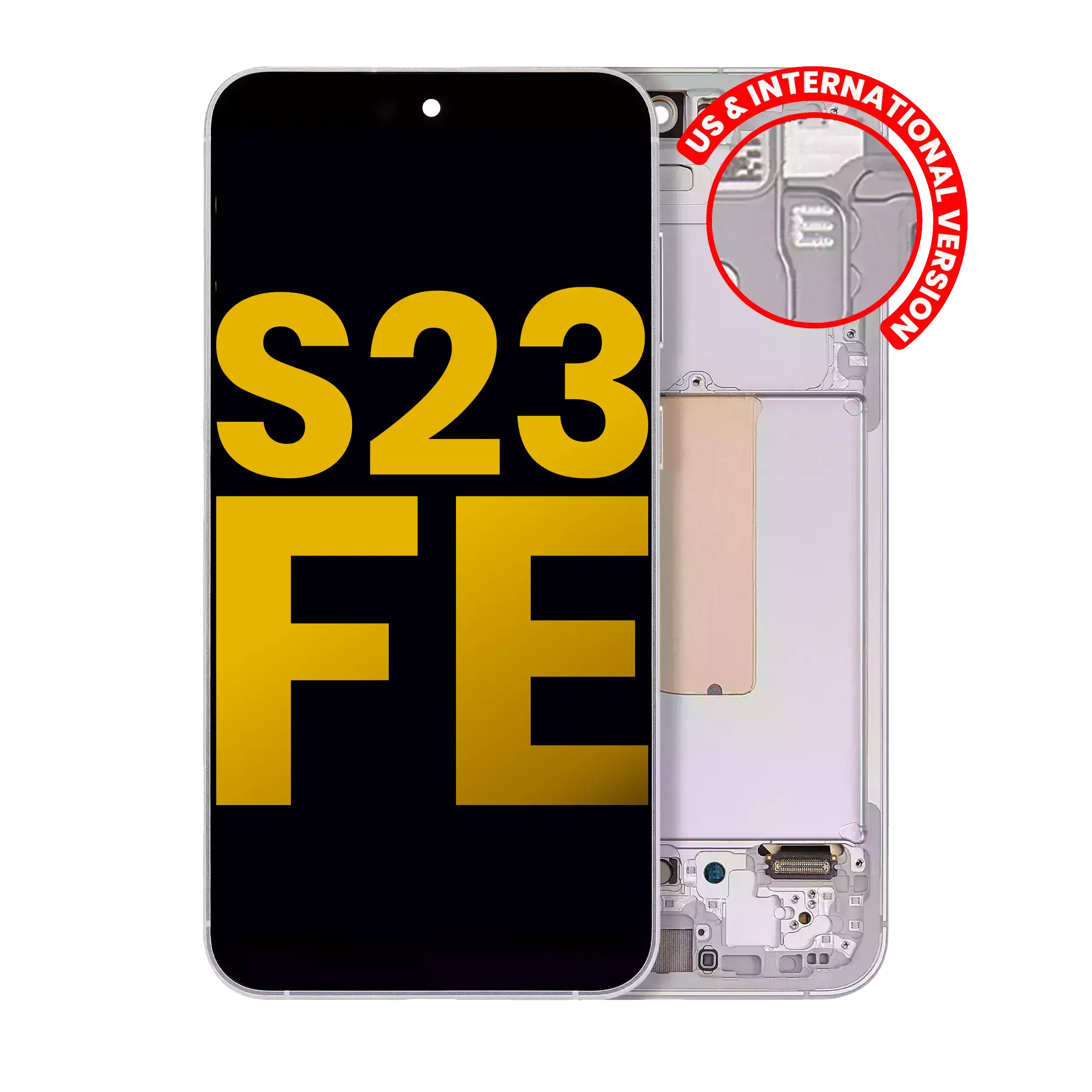 Display OLED completo con Frame per Samsung Galaxy S23 FE 5G (US e International Version) (Refurbished) (Mint / Cream / Viola / Indigo / Tangerine)