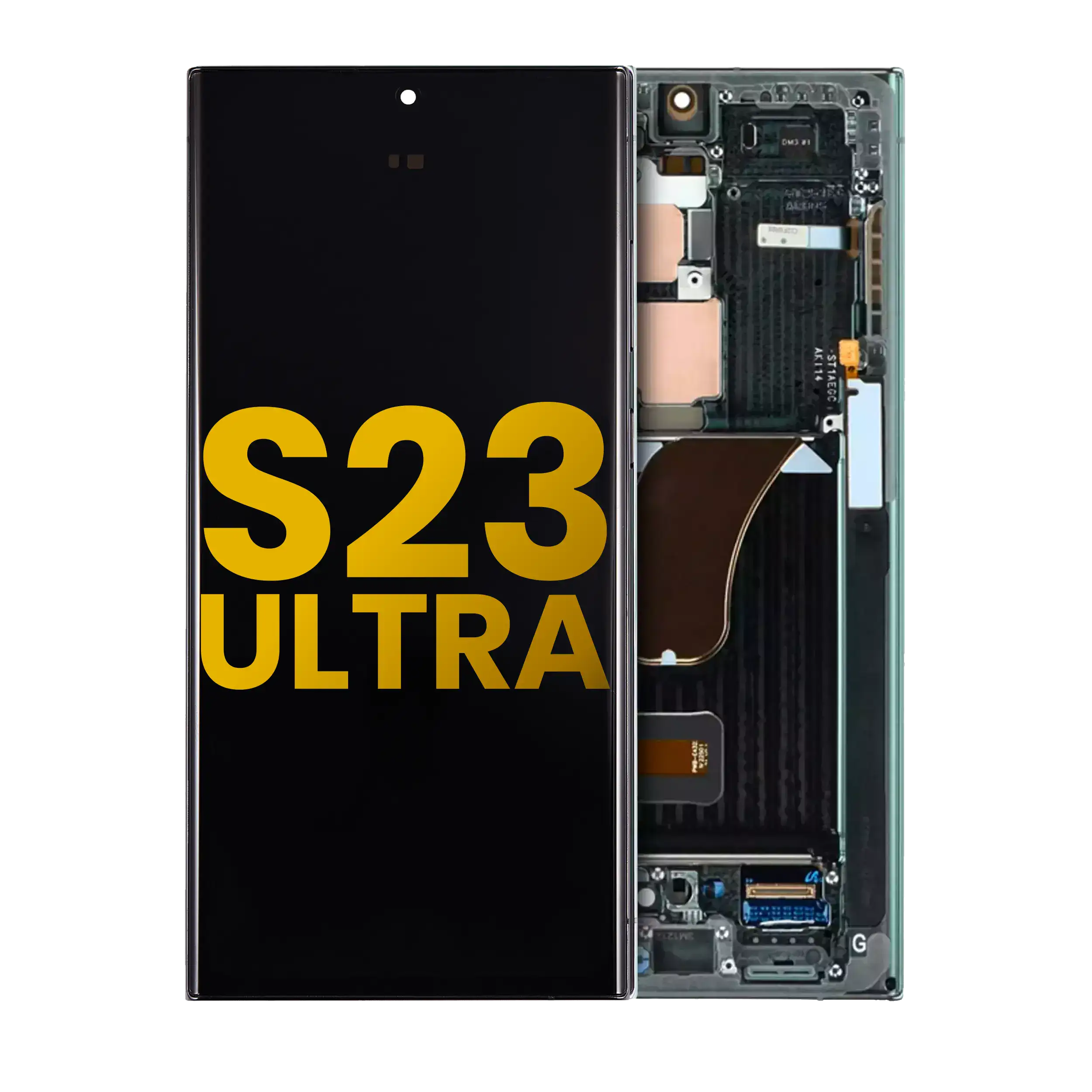 Display OLED completo con Frame per Samsung Galaxy S23 Ultra 5G (US e International) (Assembled) (Verde)