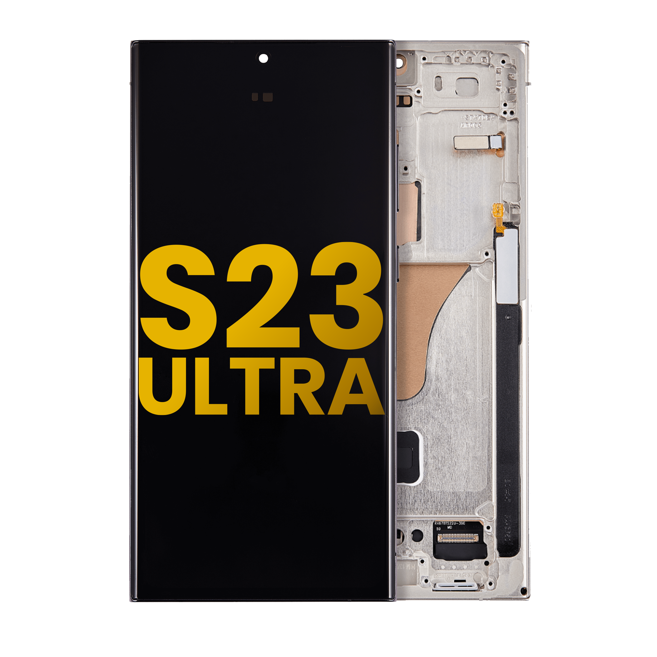 Display OLED completo con Frame per Samsung Galaxy S23 Ultra 5G (US e International) (Assembled) (Cream)