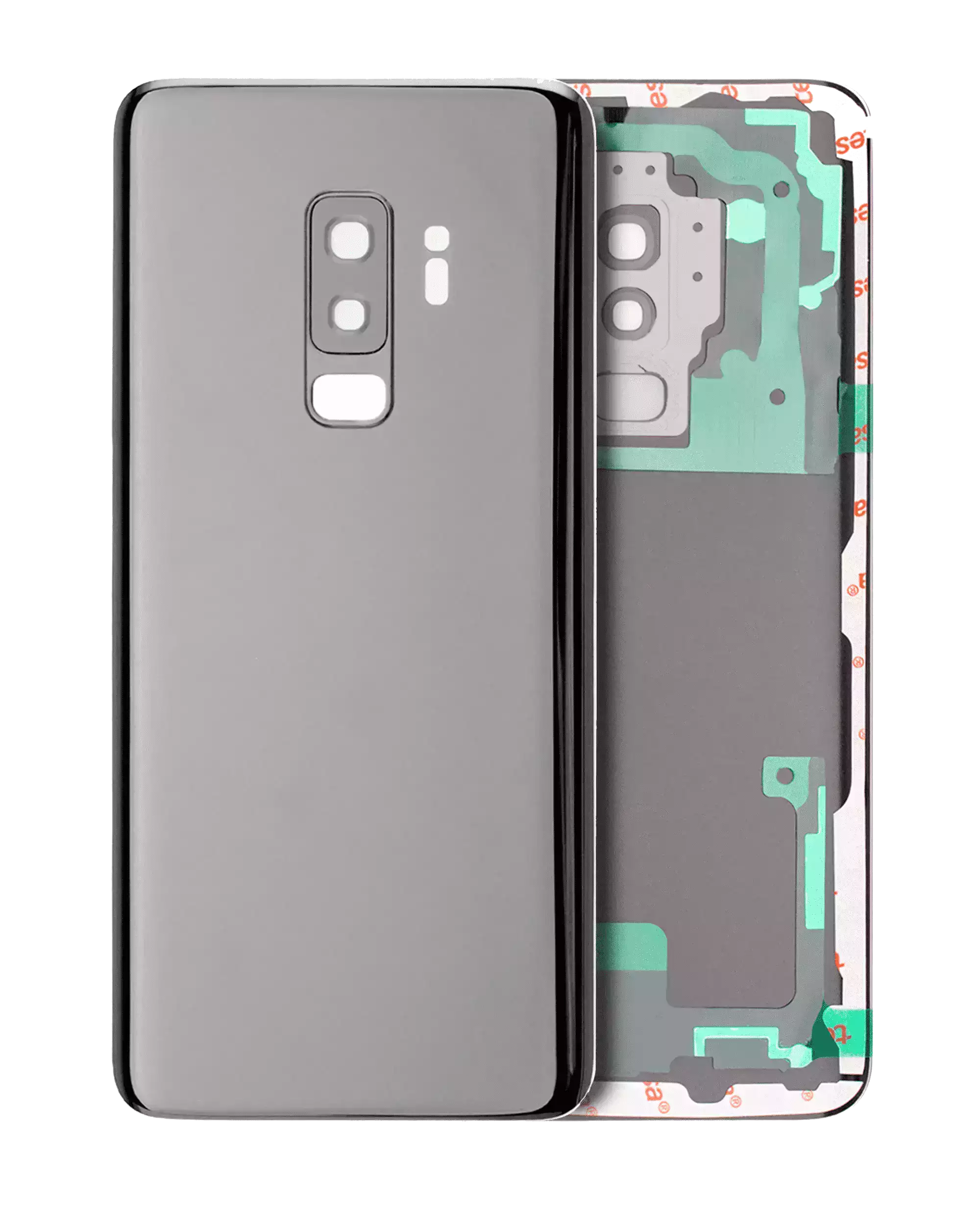 vetro cover posteriore con Vetro fotocamera per Samsung Galaxy S9 Plus (Service Pack) (Titanio Grigio)