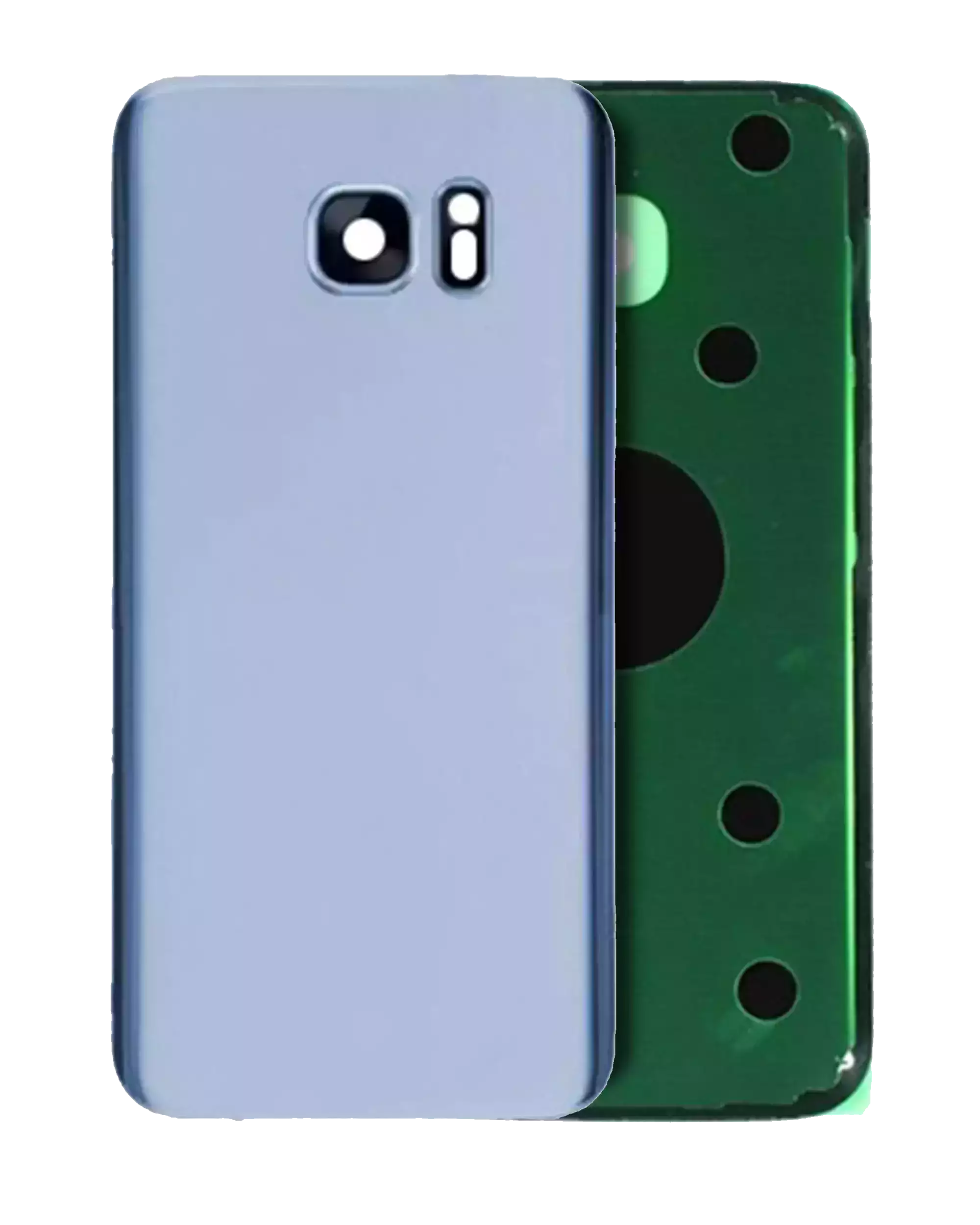 vetro cover posteriore per Samsung Galaxy S7 Edge (Service Pack) (Blu)