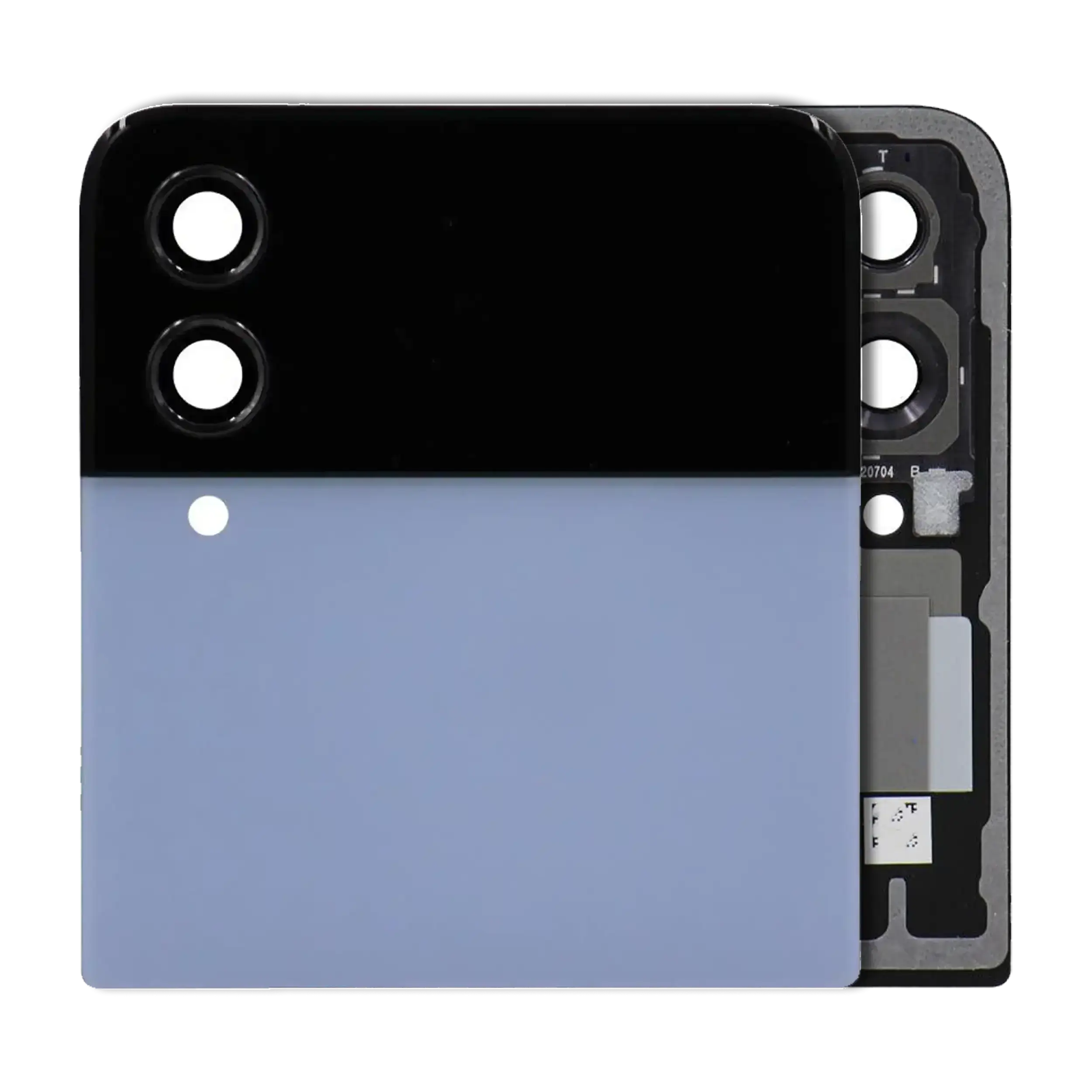 Outer Display OLED completo per Samsung Galaxy Z Flip 4 5G (Refurbished) (Blu)