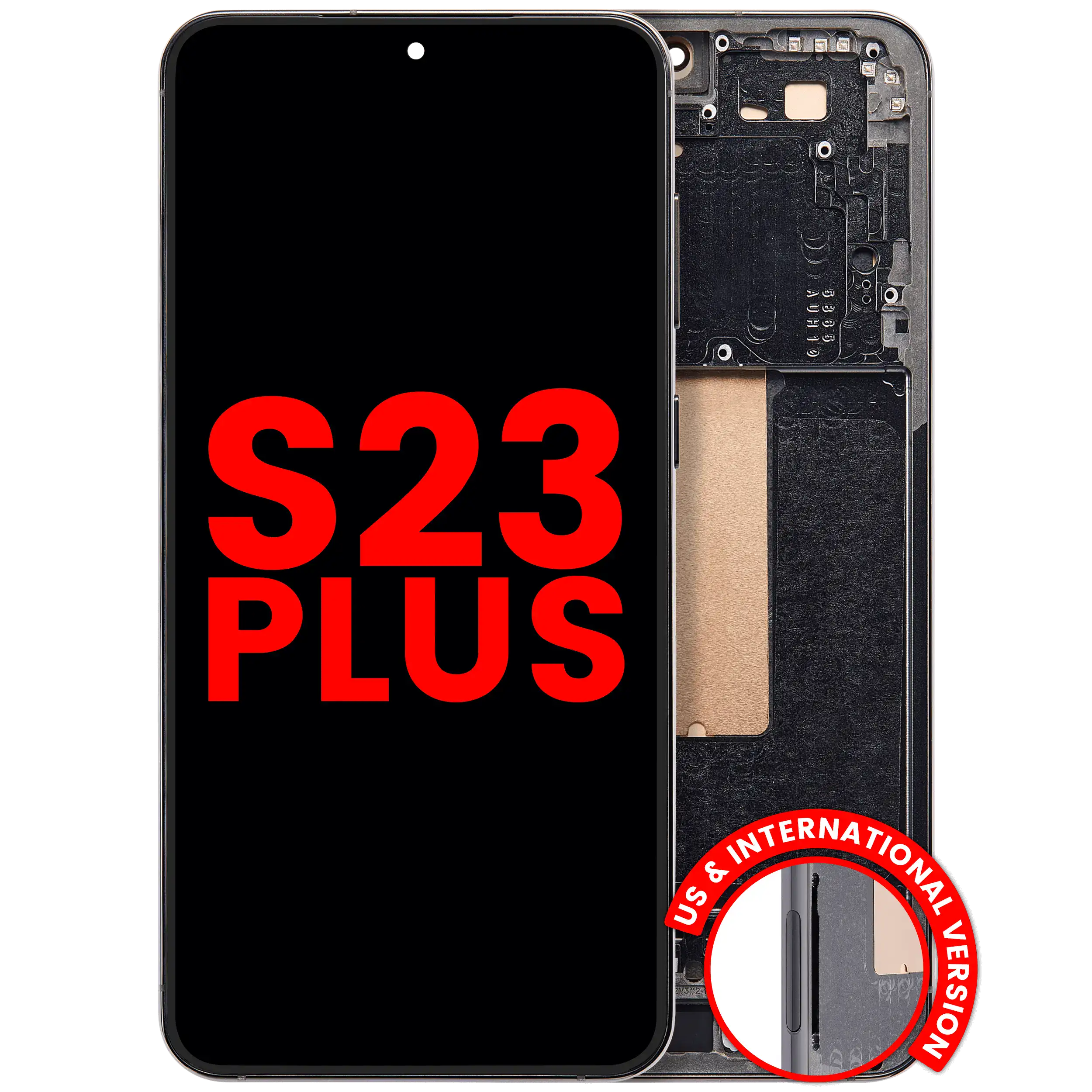 Display OLED completo con Frame per Samsung Galaxy S23 Plus (US e International) (Verde)