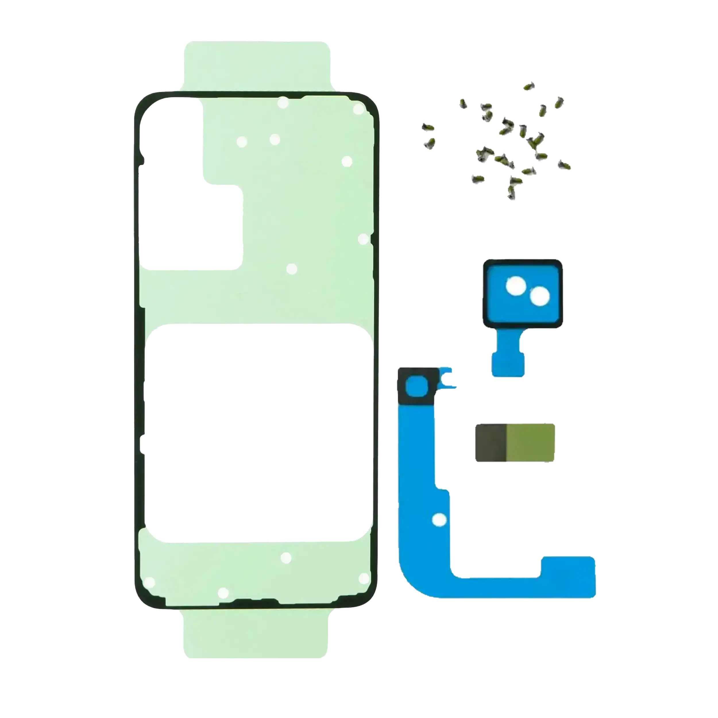 adesivo per cover posteriore con Re-Work Kit per Samsung Galaxy S23 5G (Service Pack)