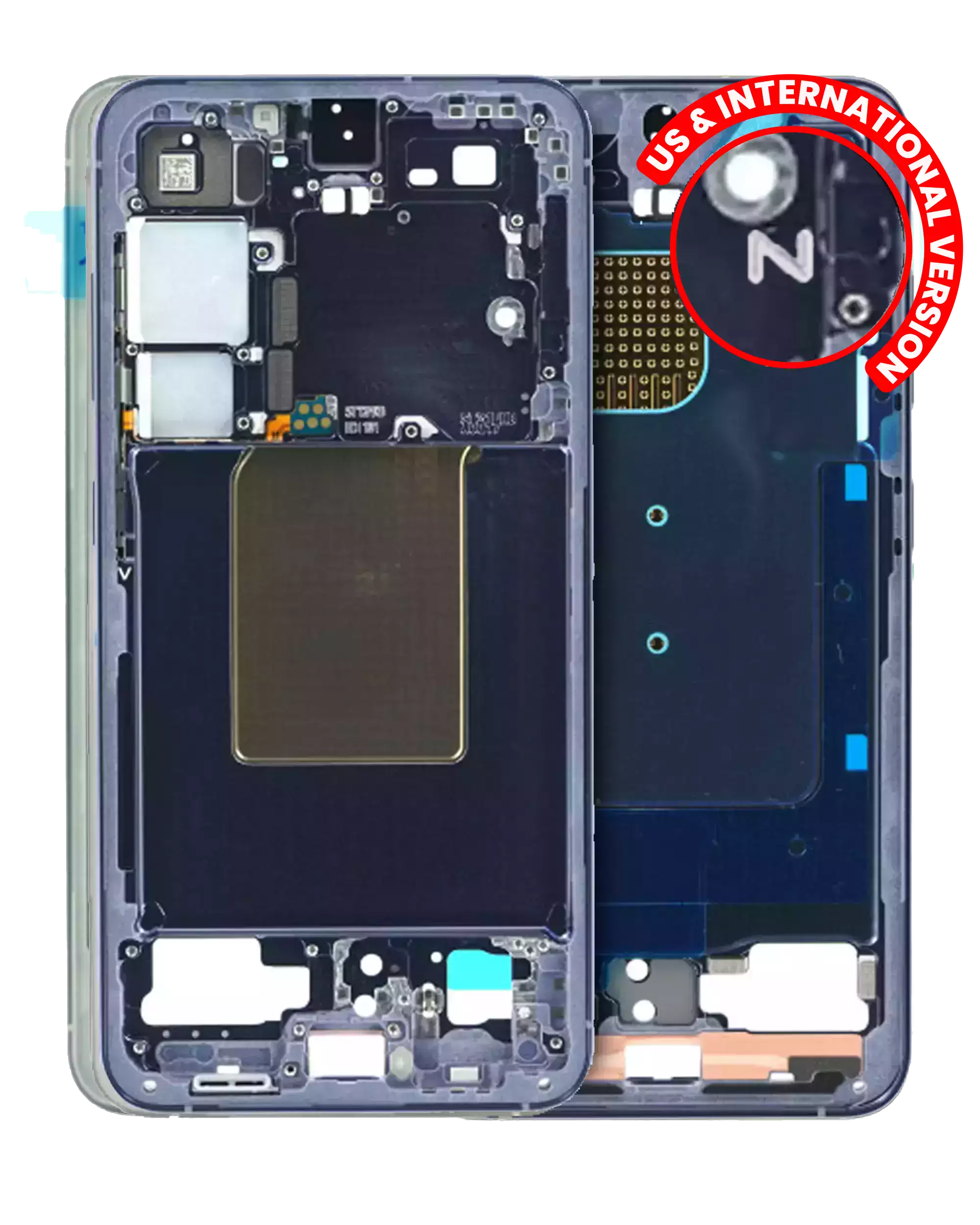 Frame centrale per Samsung Galaxy S24 5G (US e International Version) (Cobalt Violet)