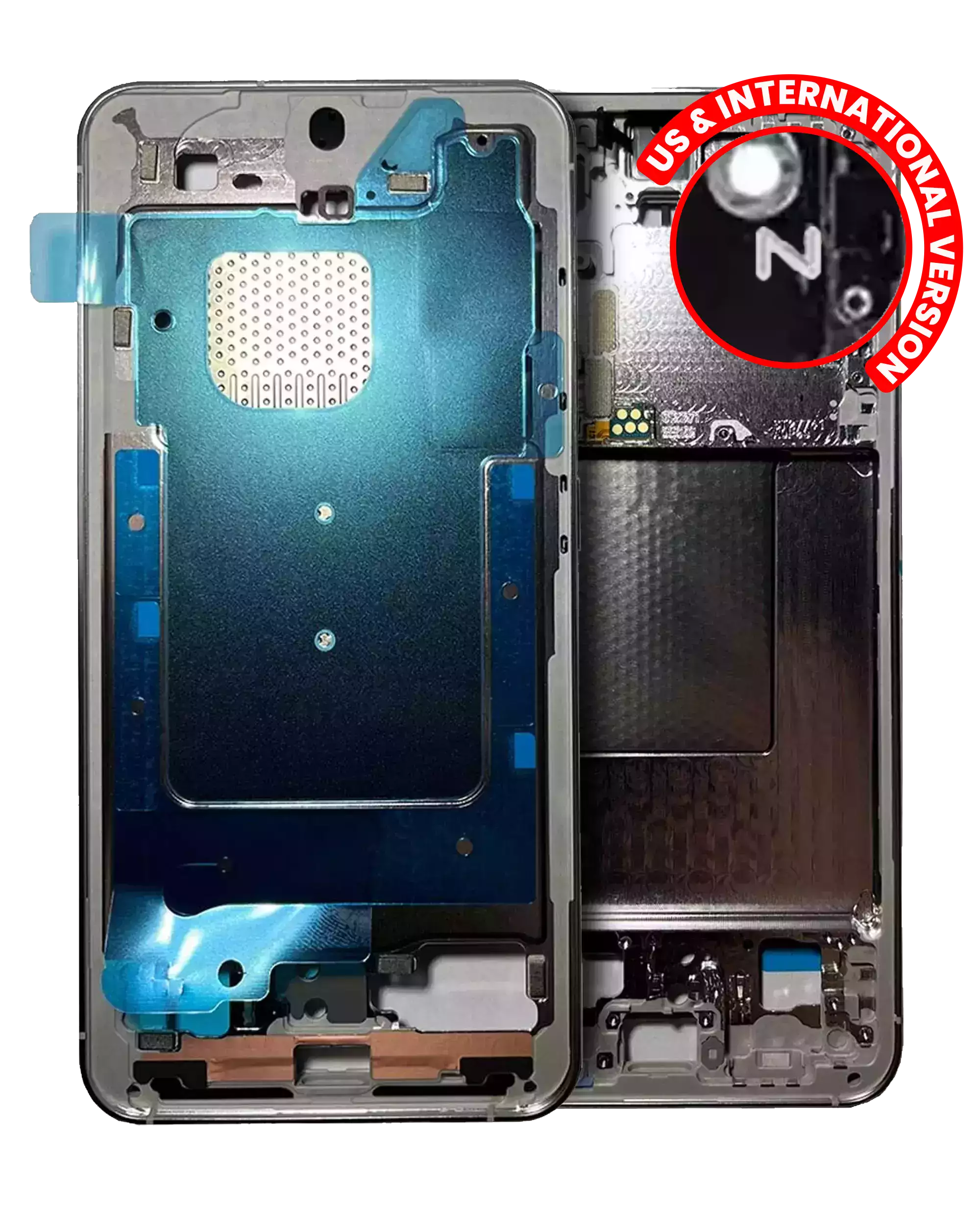 Frame centrale per Samsung Galaxy S24 5G (US e International Version) (Marble Grigio)