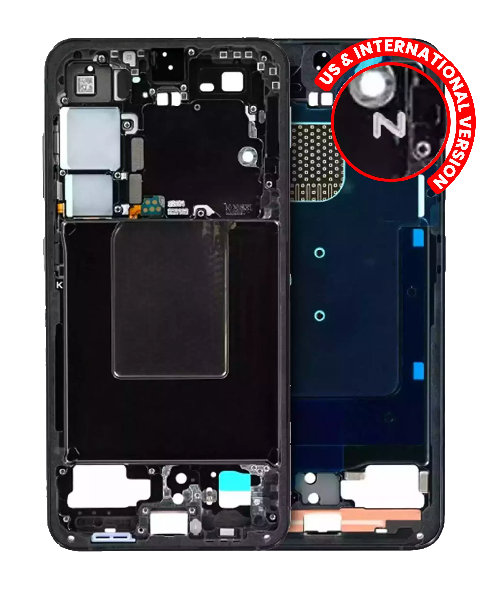 Frame centrale per Samsung Galaxy S24 5G (US e International Version) (Onyx Nero)