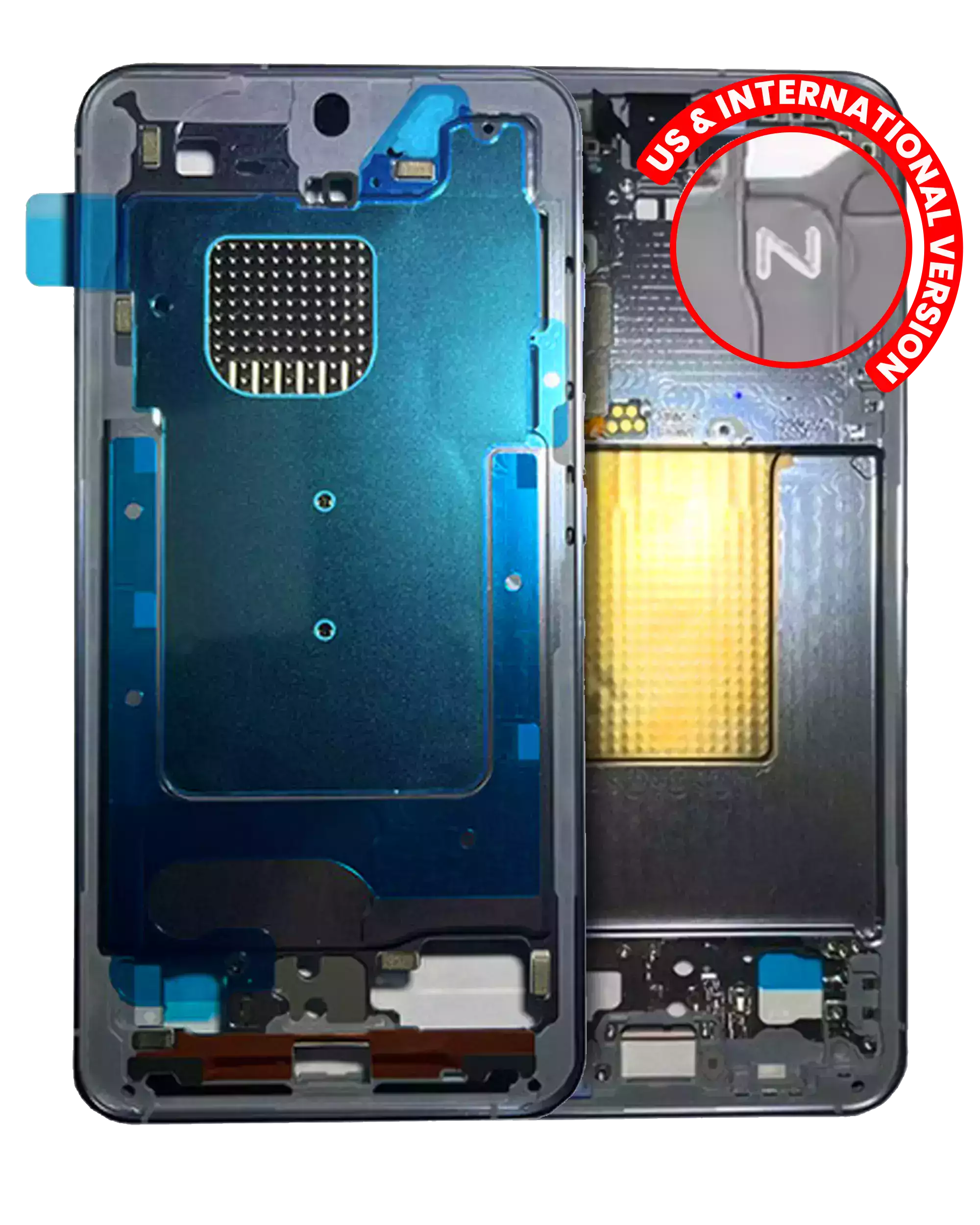 Frame centrale per Samsung Galaxy S24 5G (US e International Version) (Sapphire Blu)