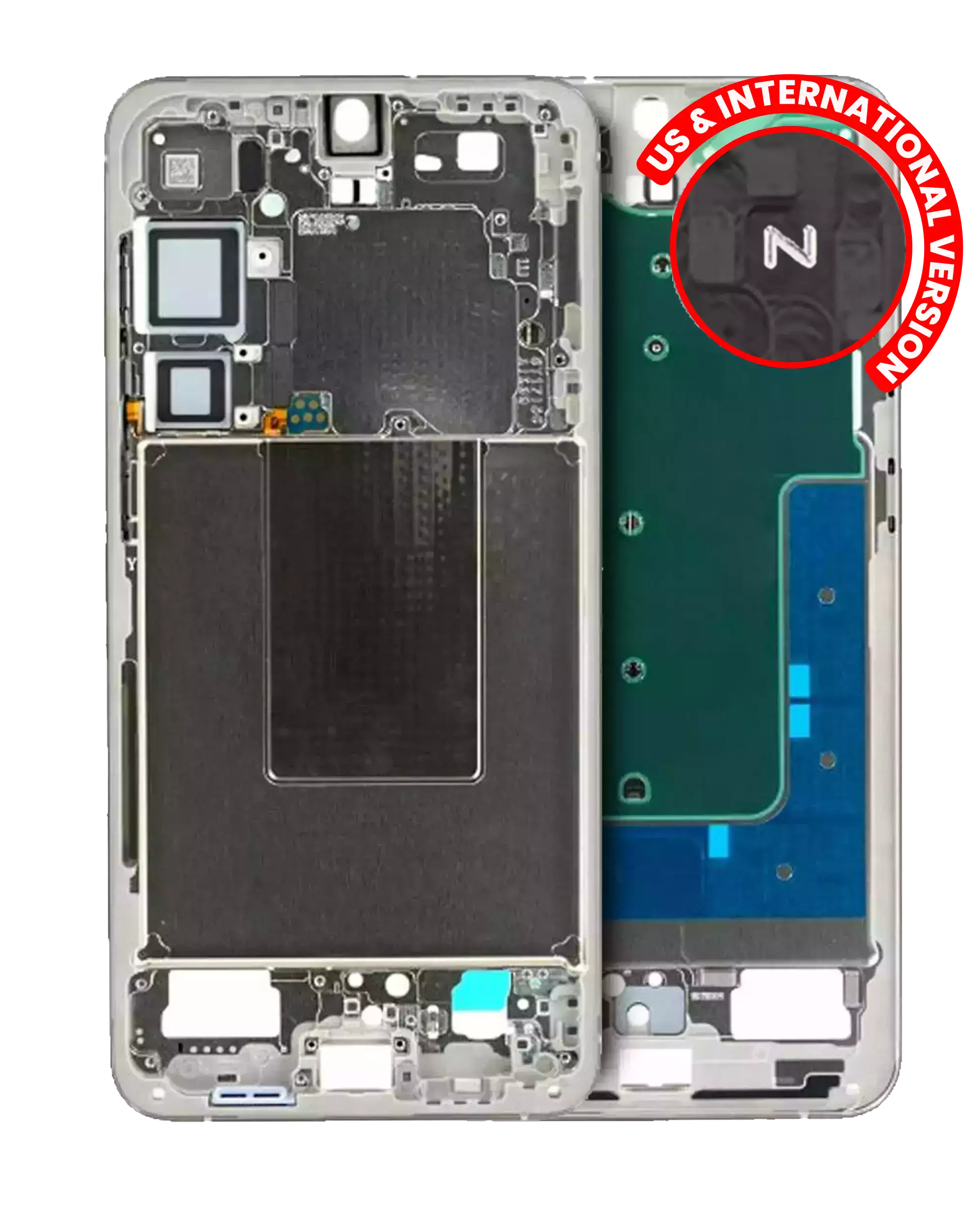 Frame centrale per Samsung Galaxy S24 Plus 5G (US e International Version) (Amber Giallo)