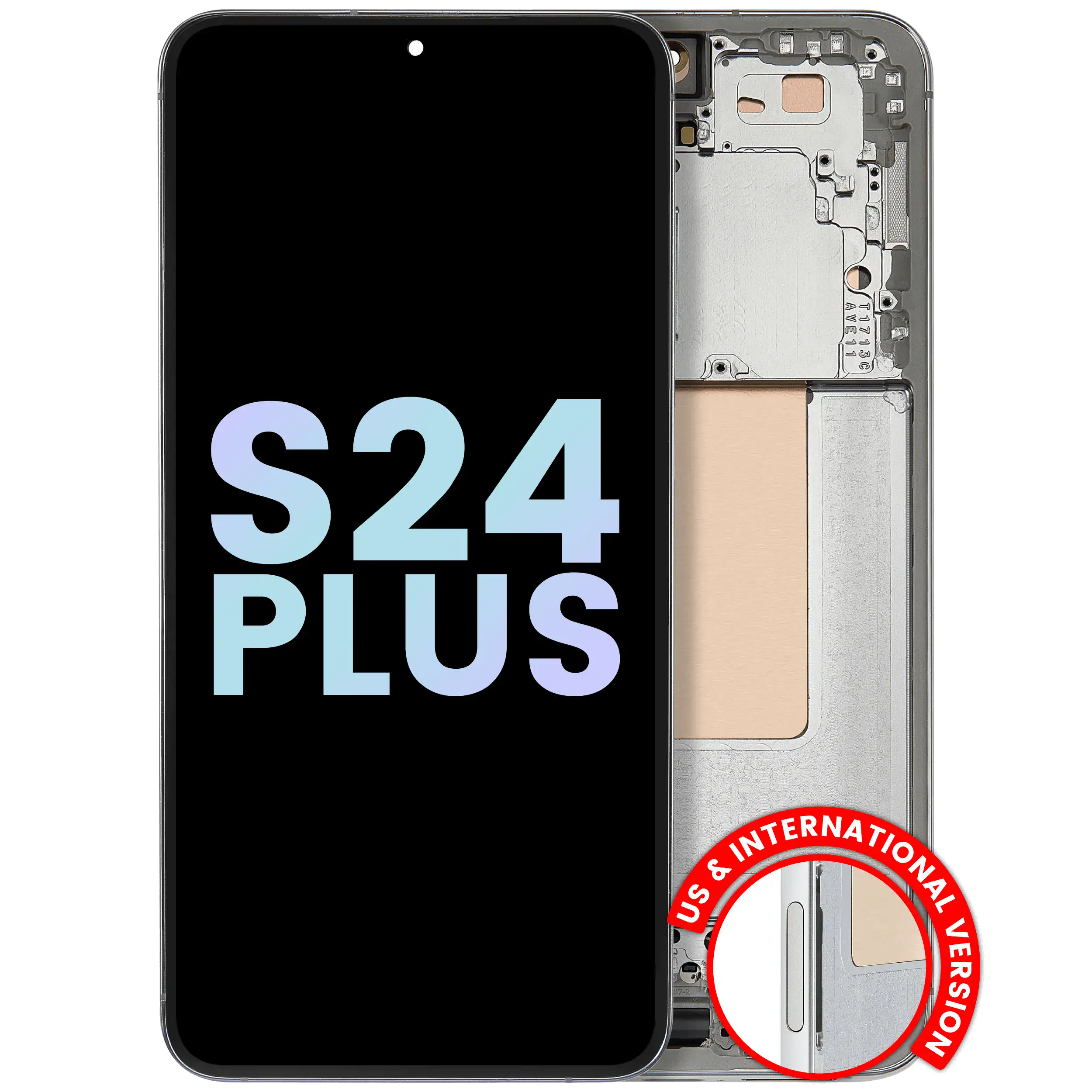 Display OLED completo con Frame per Samsung Galaxy S24 Plus 5G (US e International Version) (Service Pack) (Jade Verde)