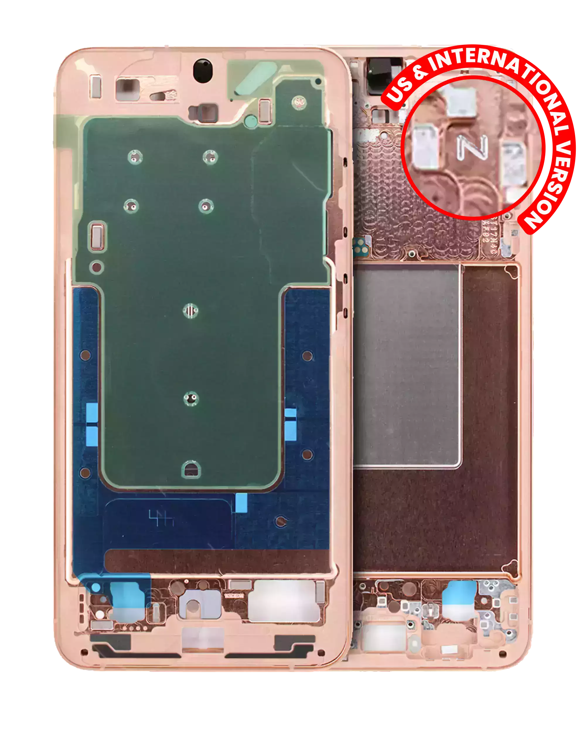Frame centrale per Samsung Galaxy S24 Plus 5G (US e International Version) (Sandstone Arancione)