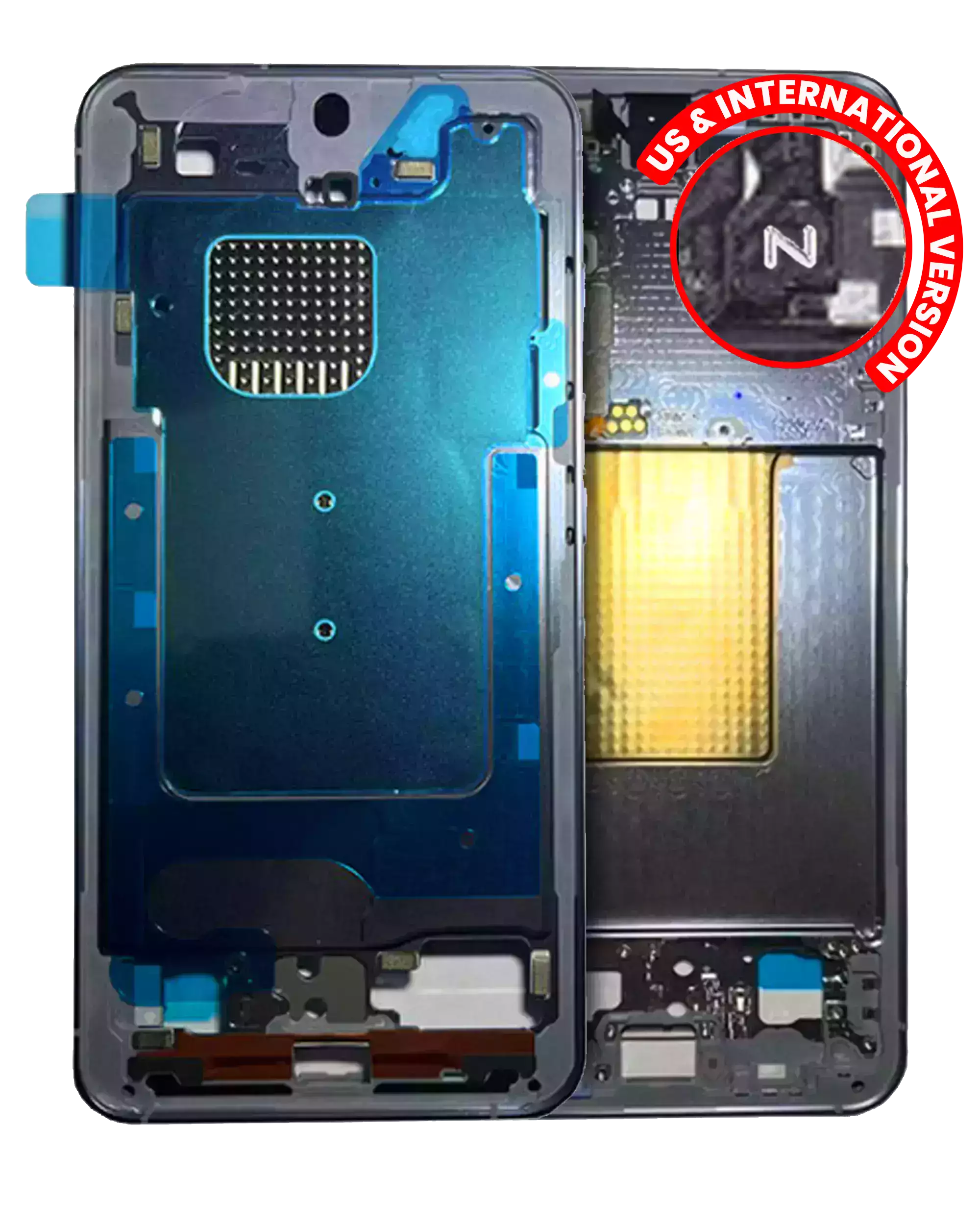 Frame centrale per Samsung Galaxy S24 Plus 5G (US e International Version) (Sapphire Blu)