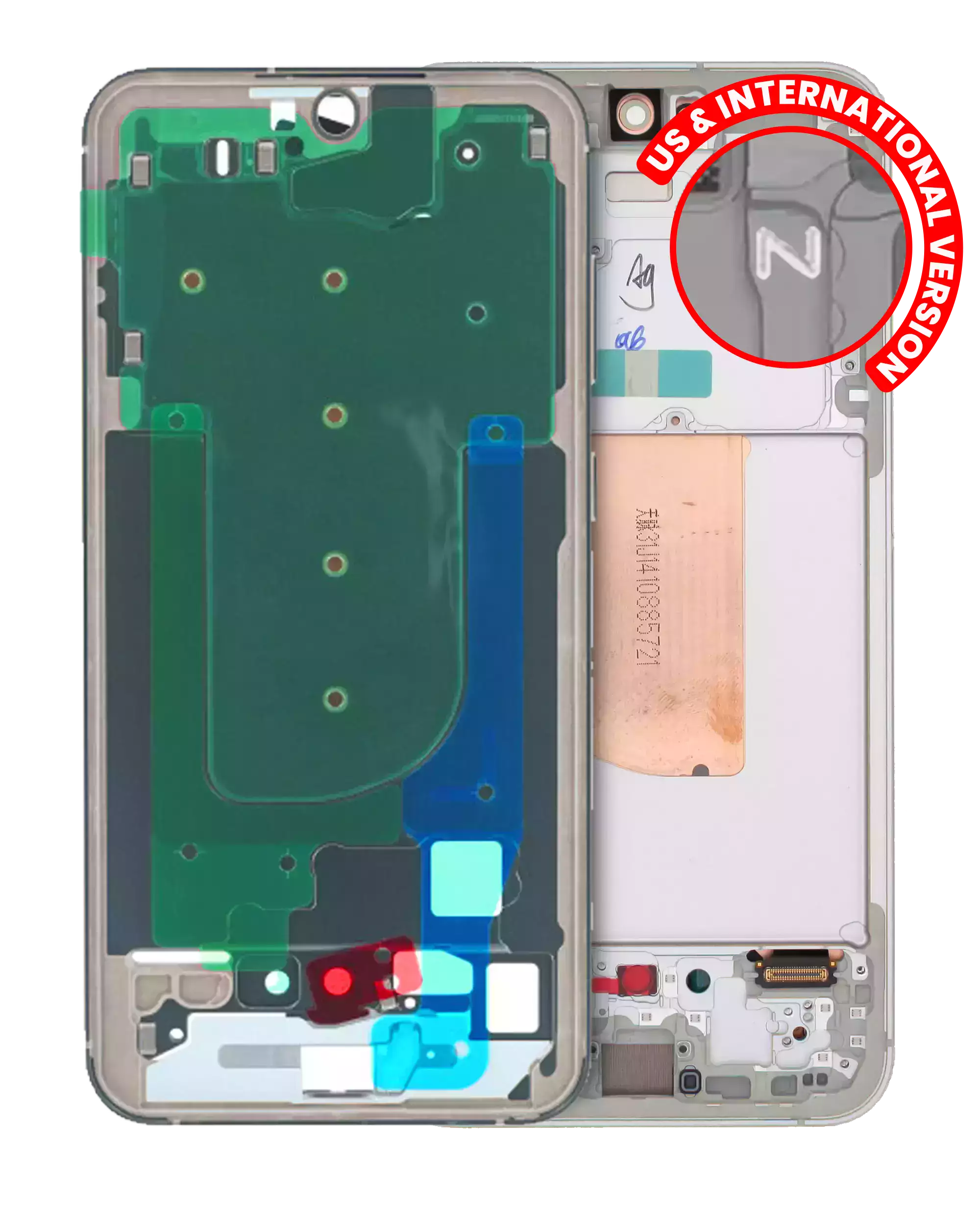 Frame centrale per Samsung Galaxy S23 FE (US e International Version) (Cream)