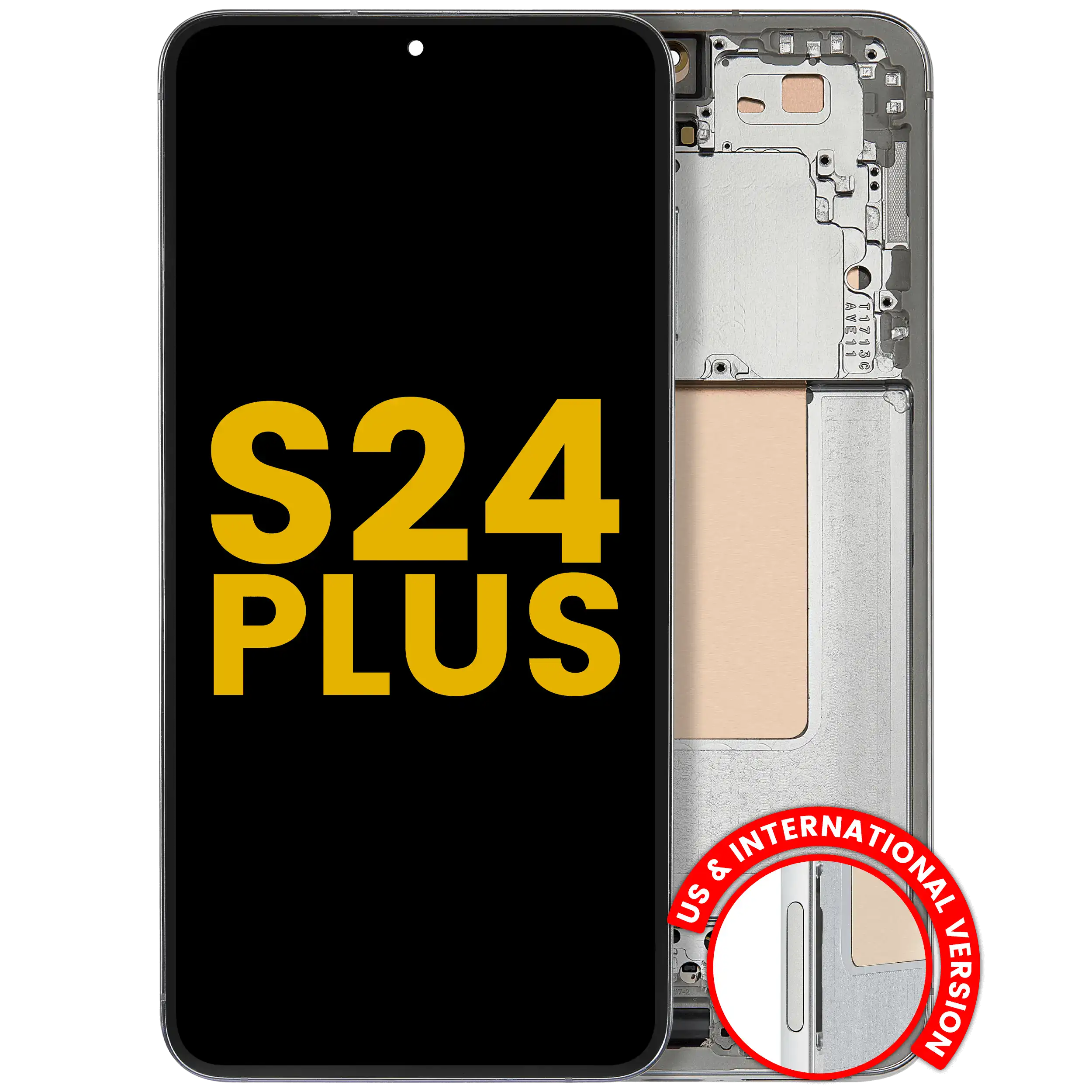 Display OLED completo con Frame per Samsung Galaxy S24 Plus 5G (US e International Version) (Refurbished) (Jade Verde)