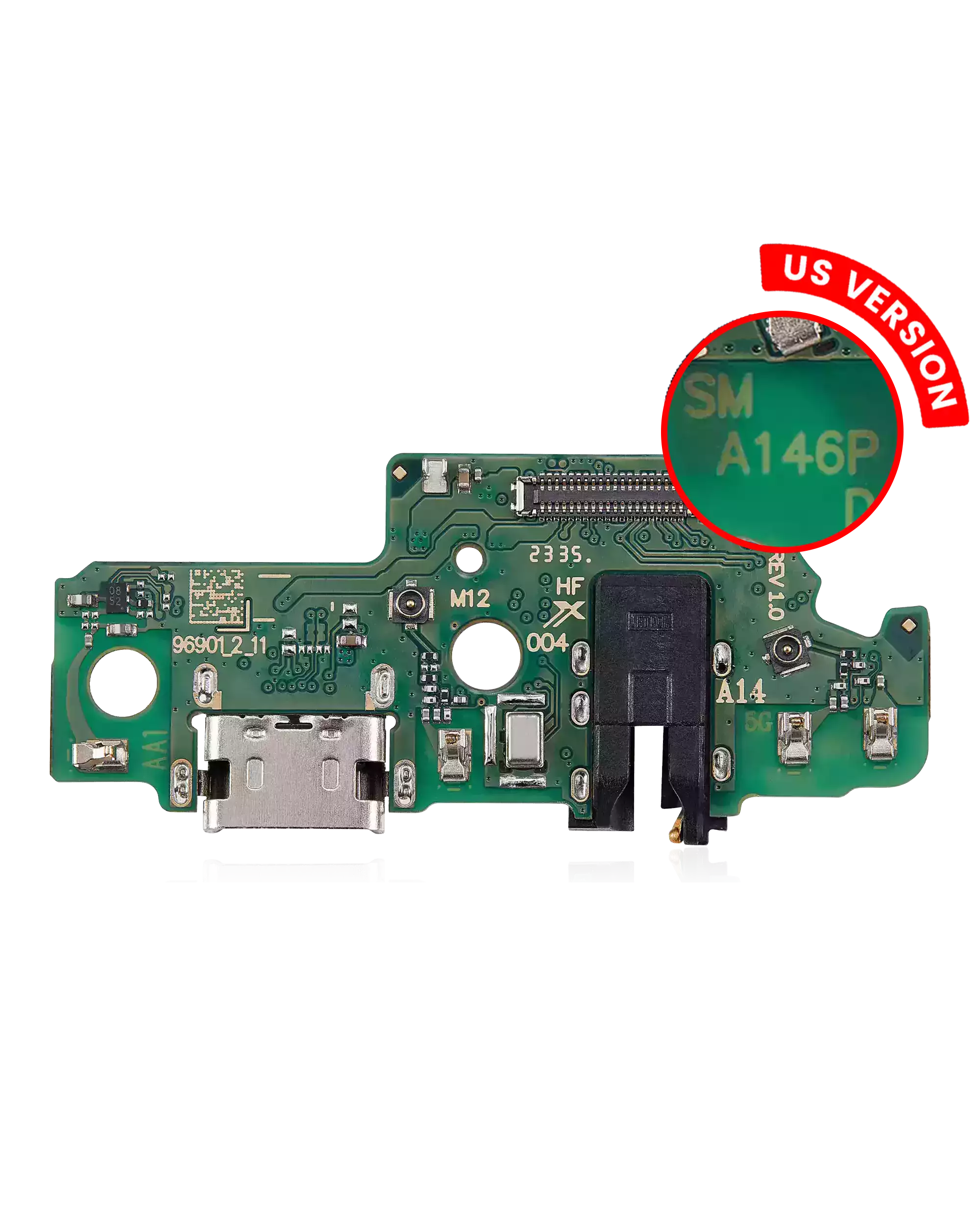 Connettore di ricarica Scheda con jack cuffie per Samsung Galaxy A14 5G (A146P / U / 2023) (US Version)