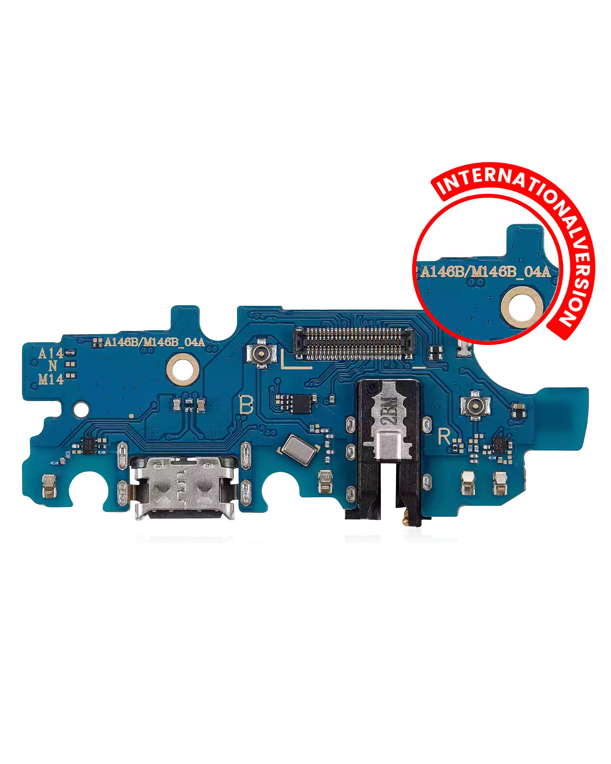 Connettore di ricarica Scheda con jack cuffie per Samsung Galaxy A14 5G (A146B / 2023) (International Version)