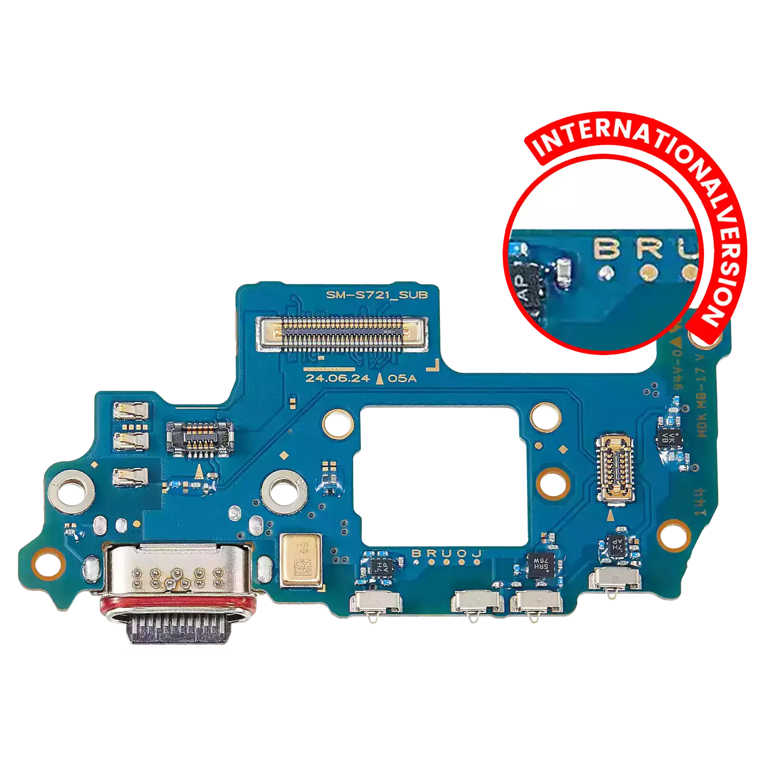 Connettore di ricarica Scheda per Samsung Galaxy S24 FE 5G (S721B) (International Version) (Premium)