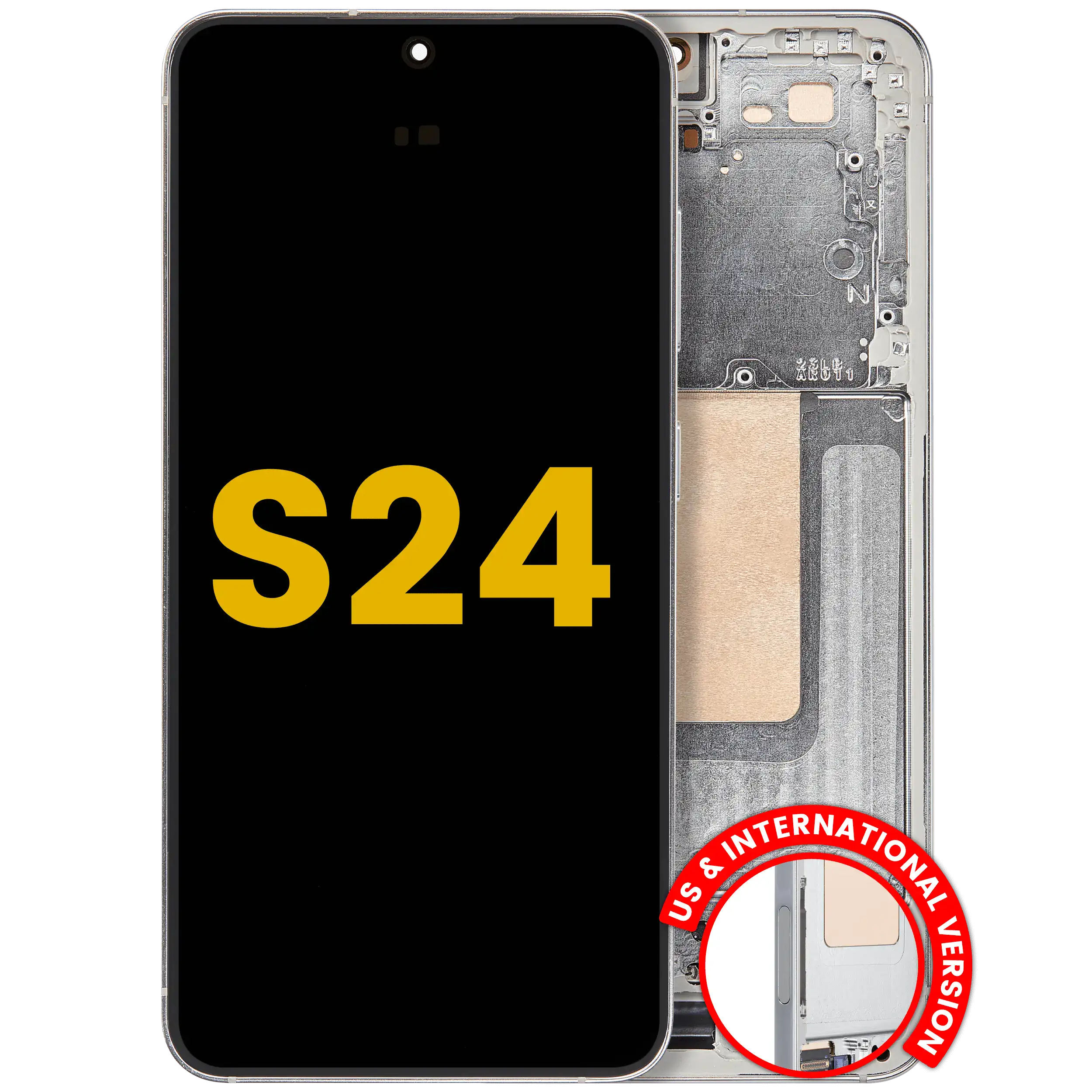 Display OLED completo con Frame per Samsung Galaxy S24 5G (US e International Version) (Refurbished) (Jade Verde)