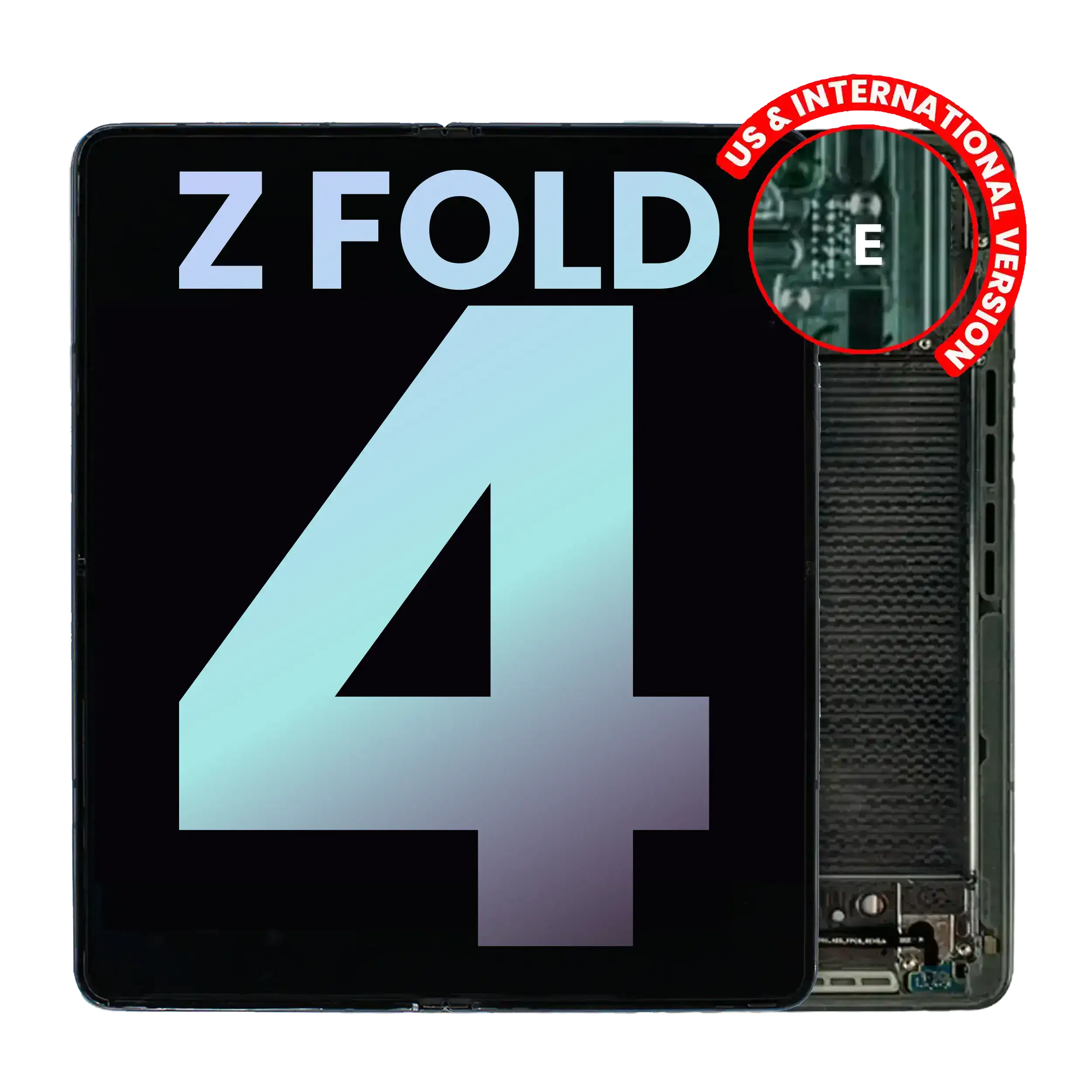Inner Display OLED completo con Frame per Samsung Galaxy Z Fold 4 5G (US e International) (Service Pack) (Graygreen)