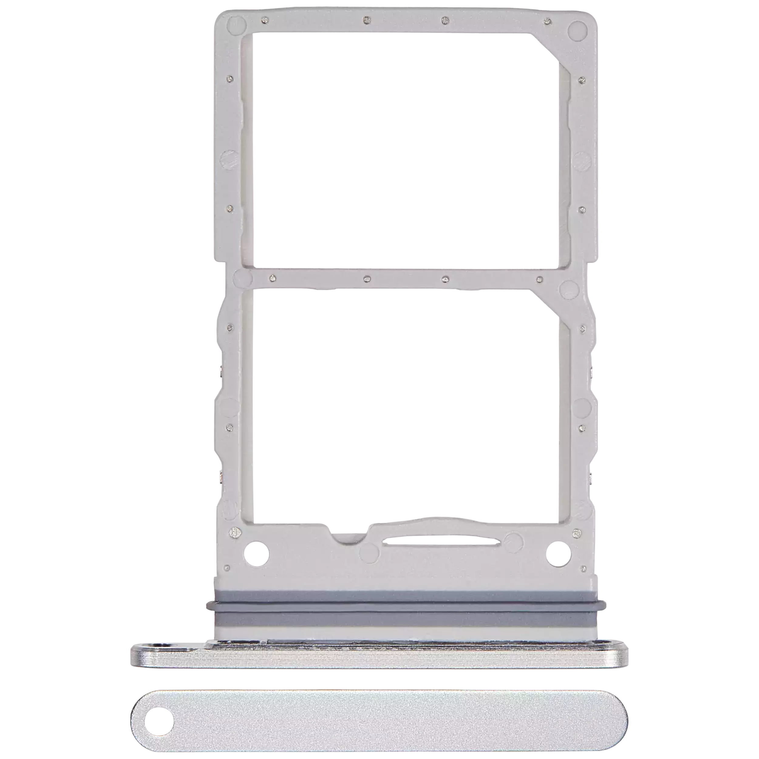 Carrellino doppia SIM per Samsung Galaxy Z Flip 6 (F741) (Premium) (Bianco)
