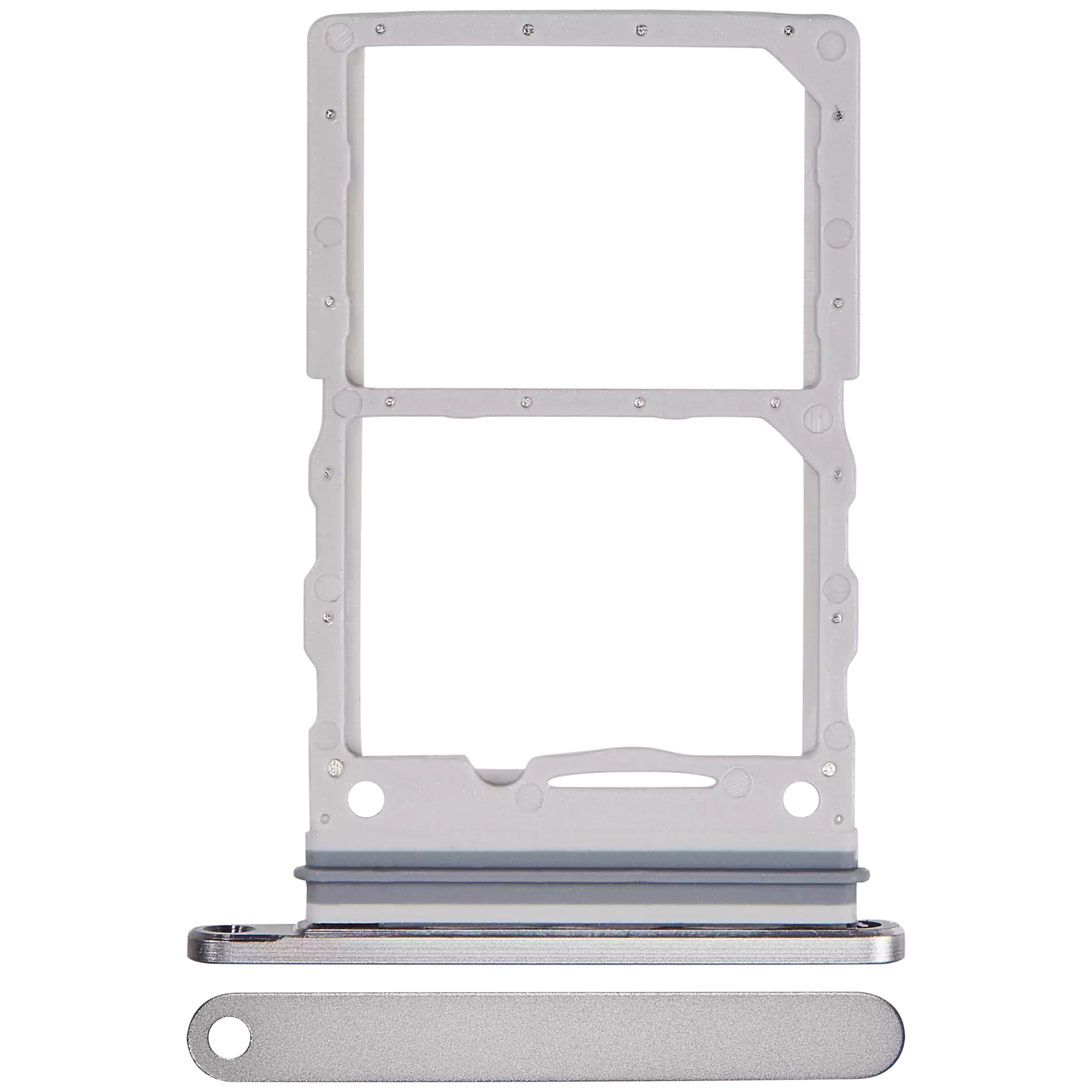 Carrellino doppia SIM per Samsung Galaxy Z Flip 6 (F741) (Premium) (Argento Shadow)