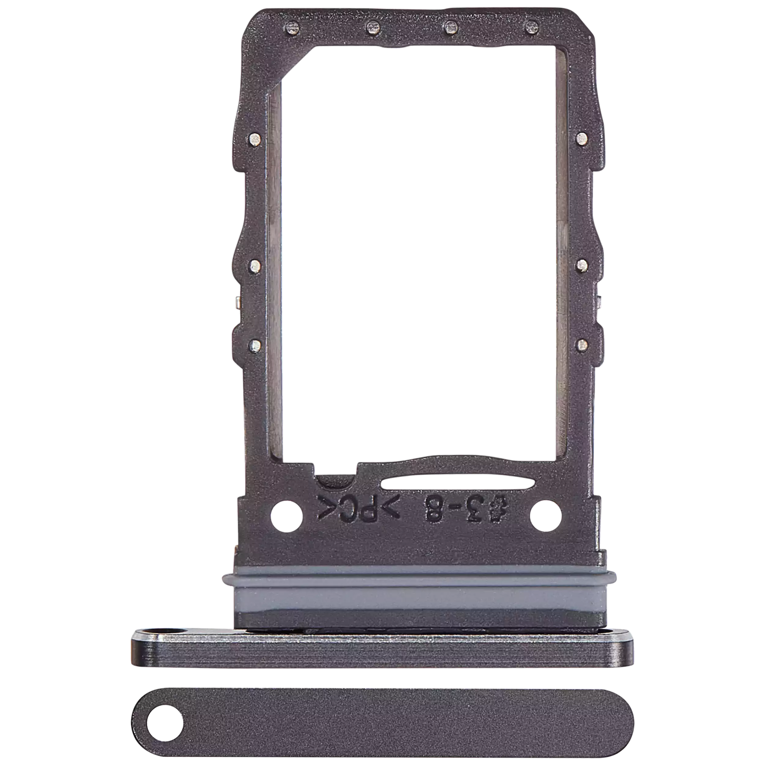 Carrellino SIM singola per Samsung Galaxy Z Flip 6 (F741) (Premium) (Nero)