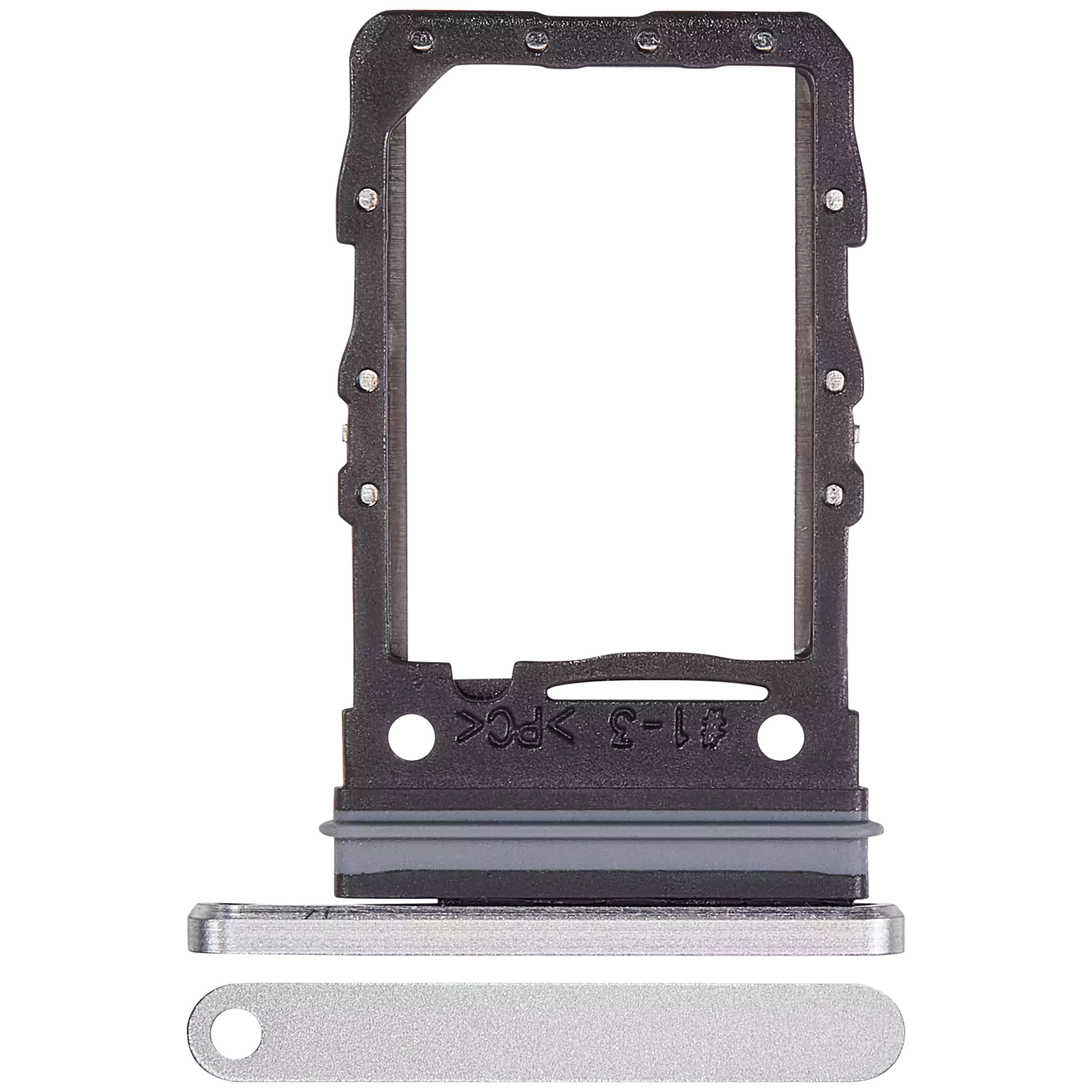 Carrellino SIM singola per Samsung Galaxy Z Flip 6 (F741) (Premium) (Bianco)