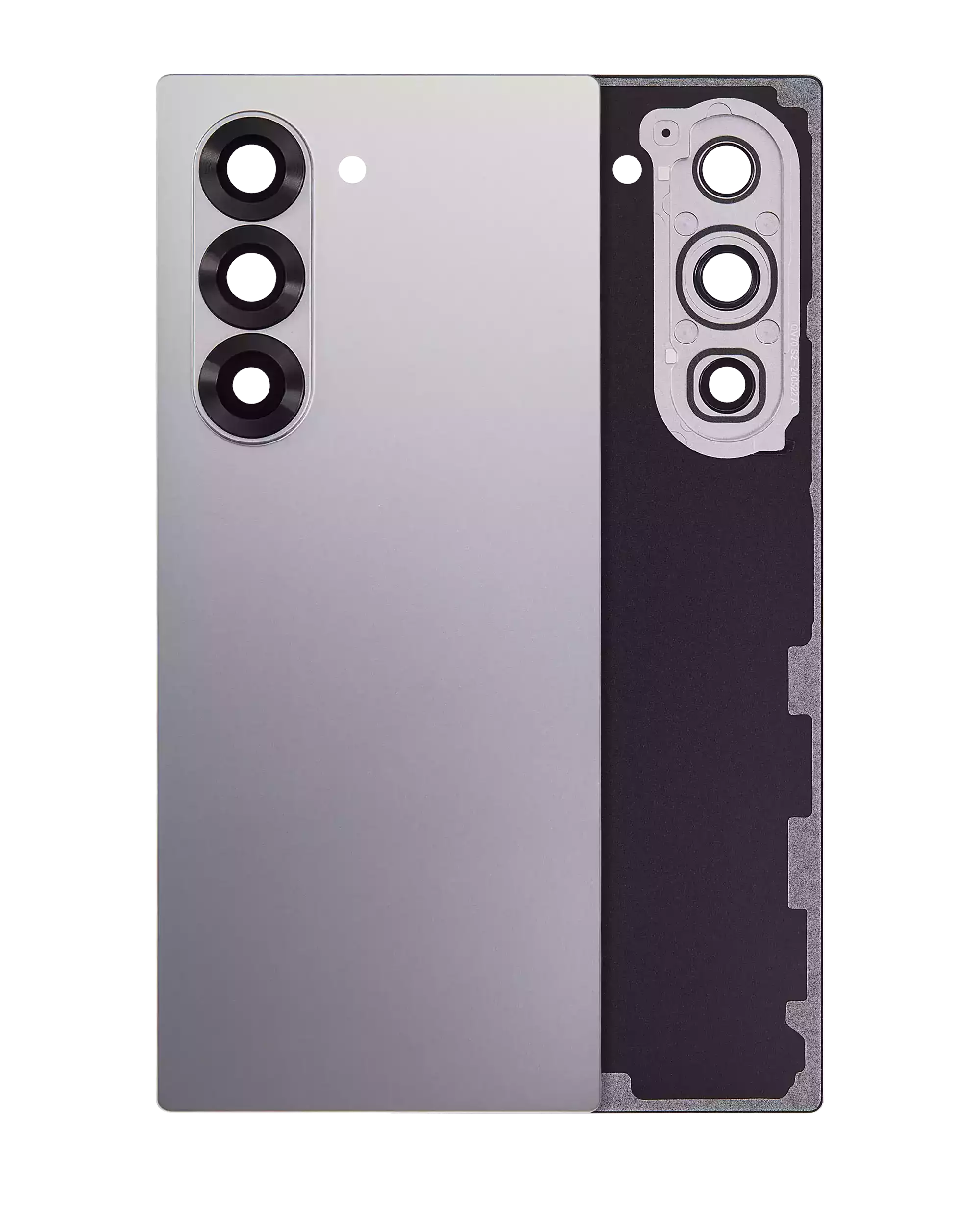 vetro cover posteriore con Vetro fotocamera per Samsung Galaxy Z Fold 6 5G (Argento Shadow)